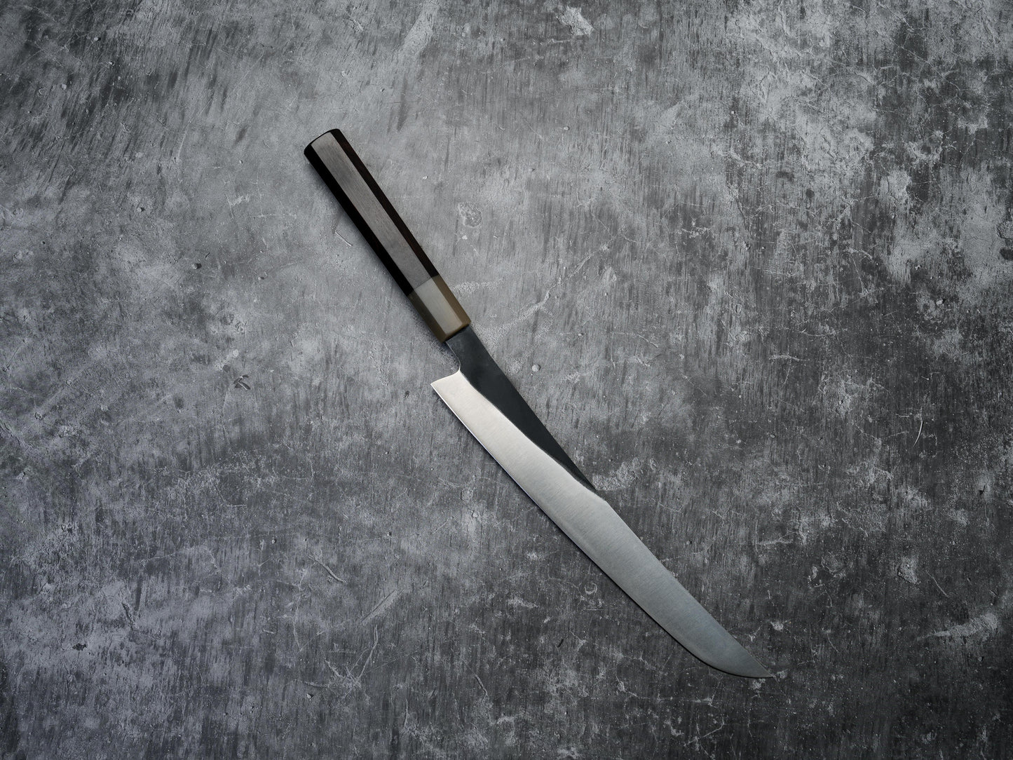 Noseto Fuka 240 mm Sujihiki Sakimaru Manche en ébène et buffle