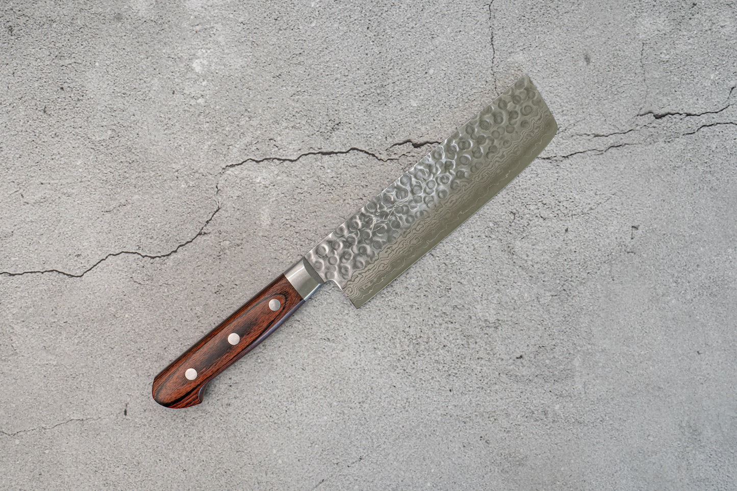 Seisuke VG10 Couteau japonais Damas Nakiri 17 couches, manche en acajou de 165 mm