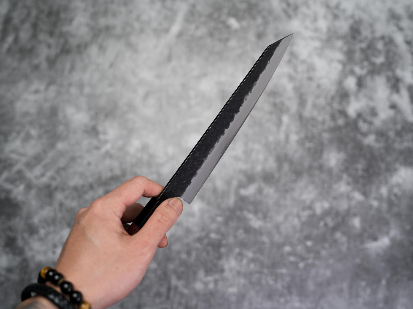Noseto Neno 210mm Kiritsuke 3 Layers Carbon Steel with Red Wood+Buffalo Horn