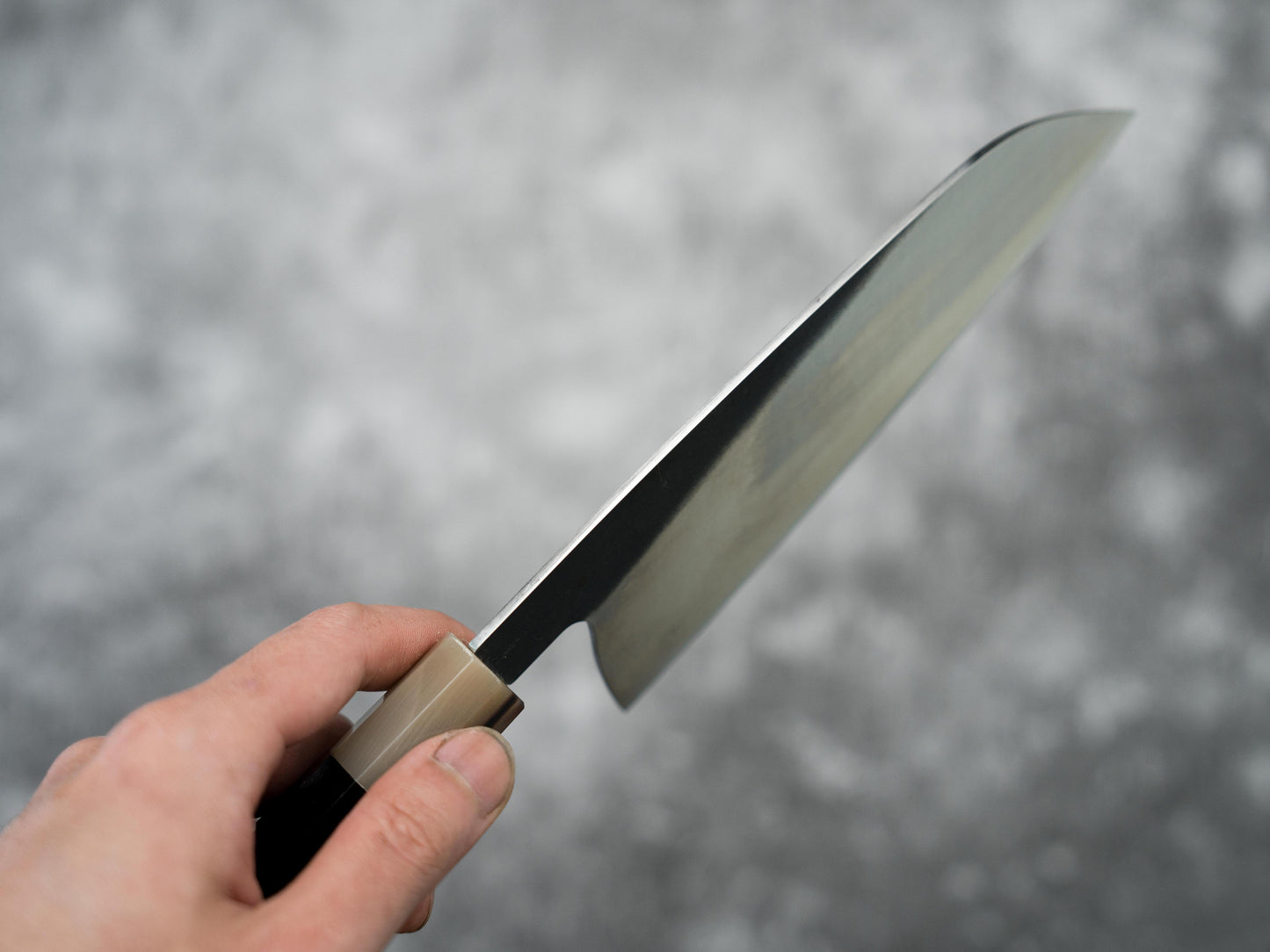 Noseto Fuka 180mm Santoku Ebony and Buffalo Hone Handle