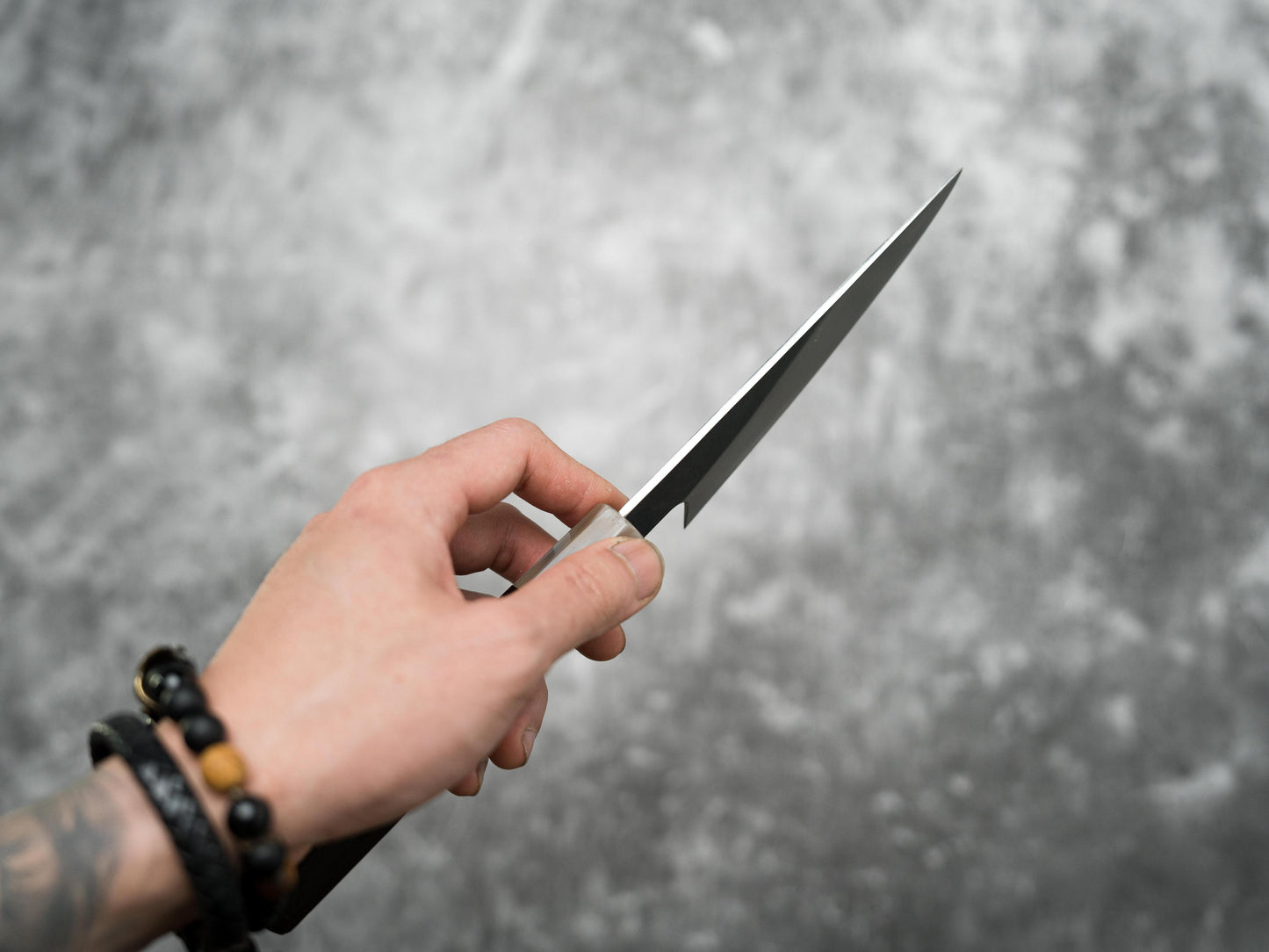 Noseto Fuka 240 mm Sujihiki Sakimaru Manche en ébène et buffle