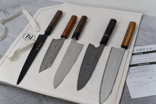 Noseto knife roll 5 pockets