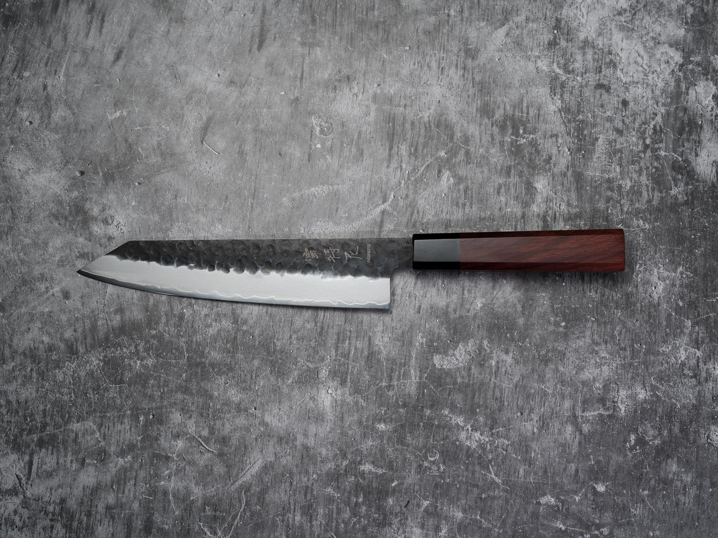 Noseto Neno 210mm Kiritsuke 3 Layers Carbon Steel with Red Wood+Buffalo Horn