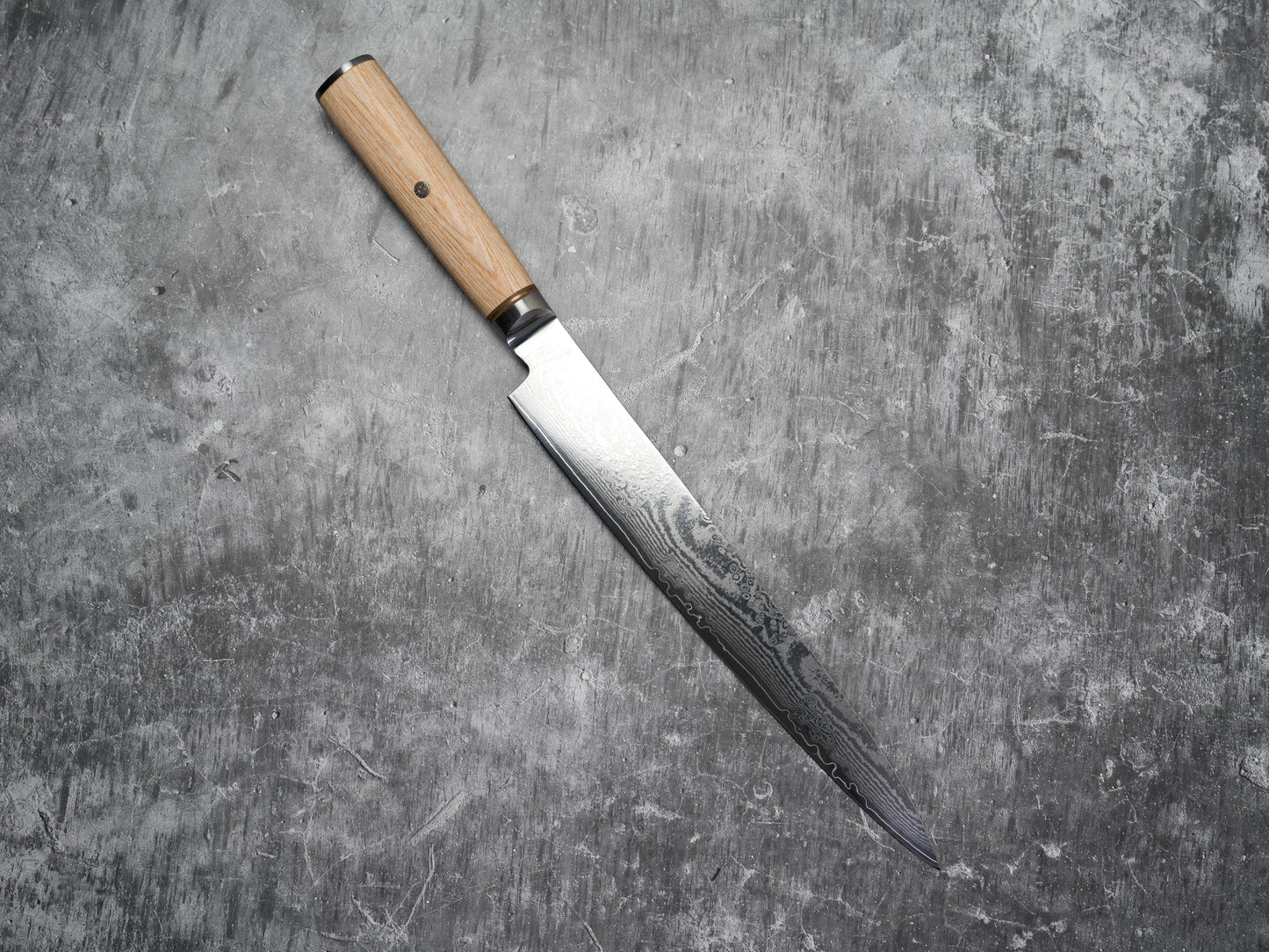 Mitre pleine soie Noseto Sujihiki 240 mm avec manche en bois de pakka