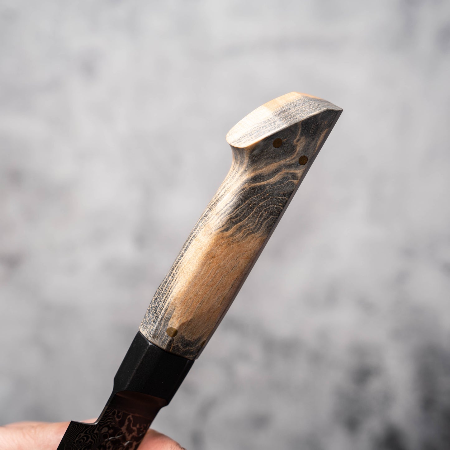 Noseto Uchi 135mm Petty Black Damascus VG-10 Ferrule Stabilized Wood Handle
