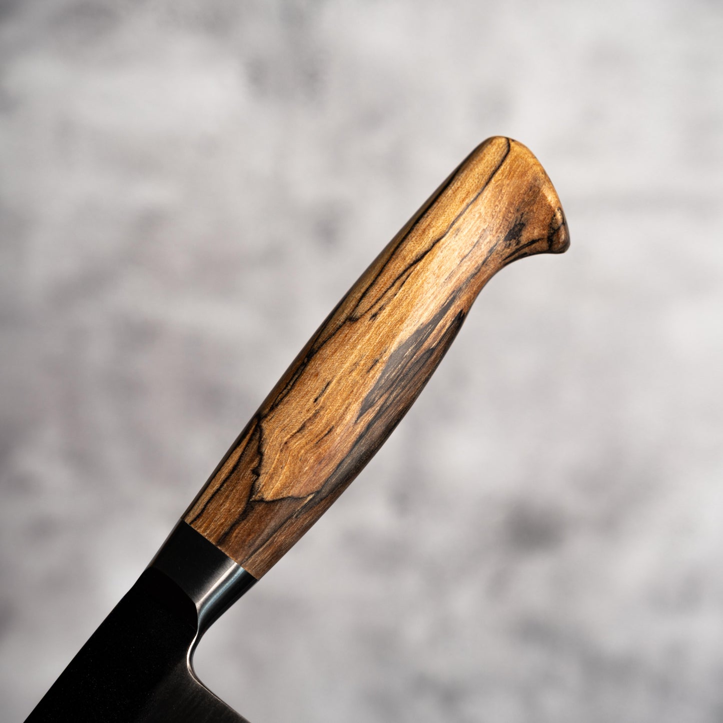 Noseto MD305 Powder Steel Gyuto 210mm Black Forging with Grain Wood Handle