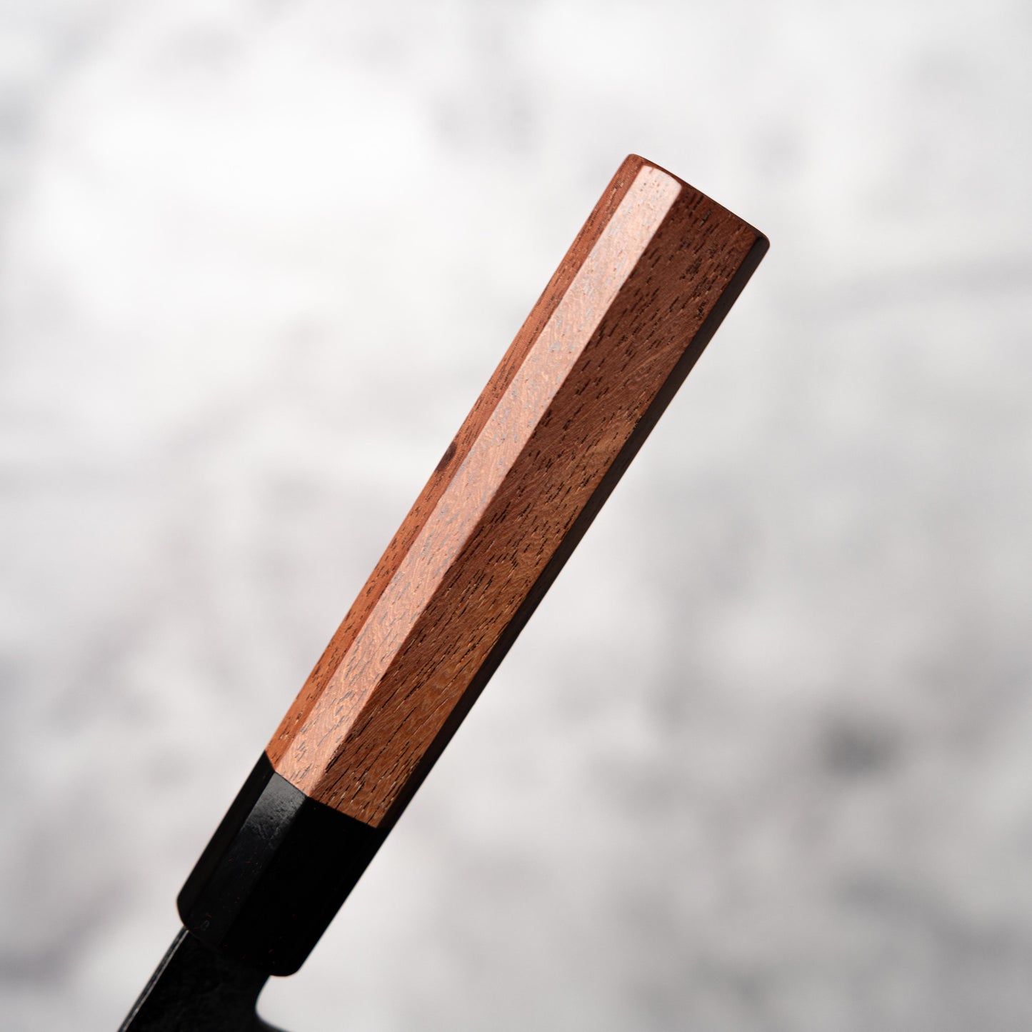 Noseto Neno 135mm Petty Santoku 3 Layers Carbon Steel with Red Wood+ Buffalo Horn