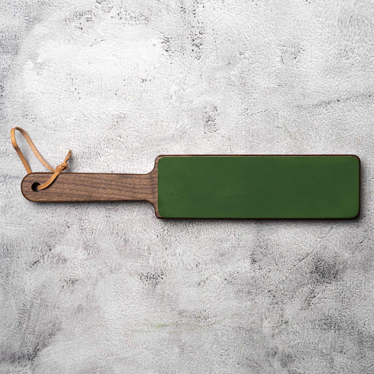 Dual Sided Knife Leather Strop + Compound North American Walnut Wood