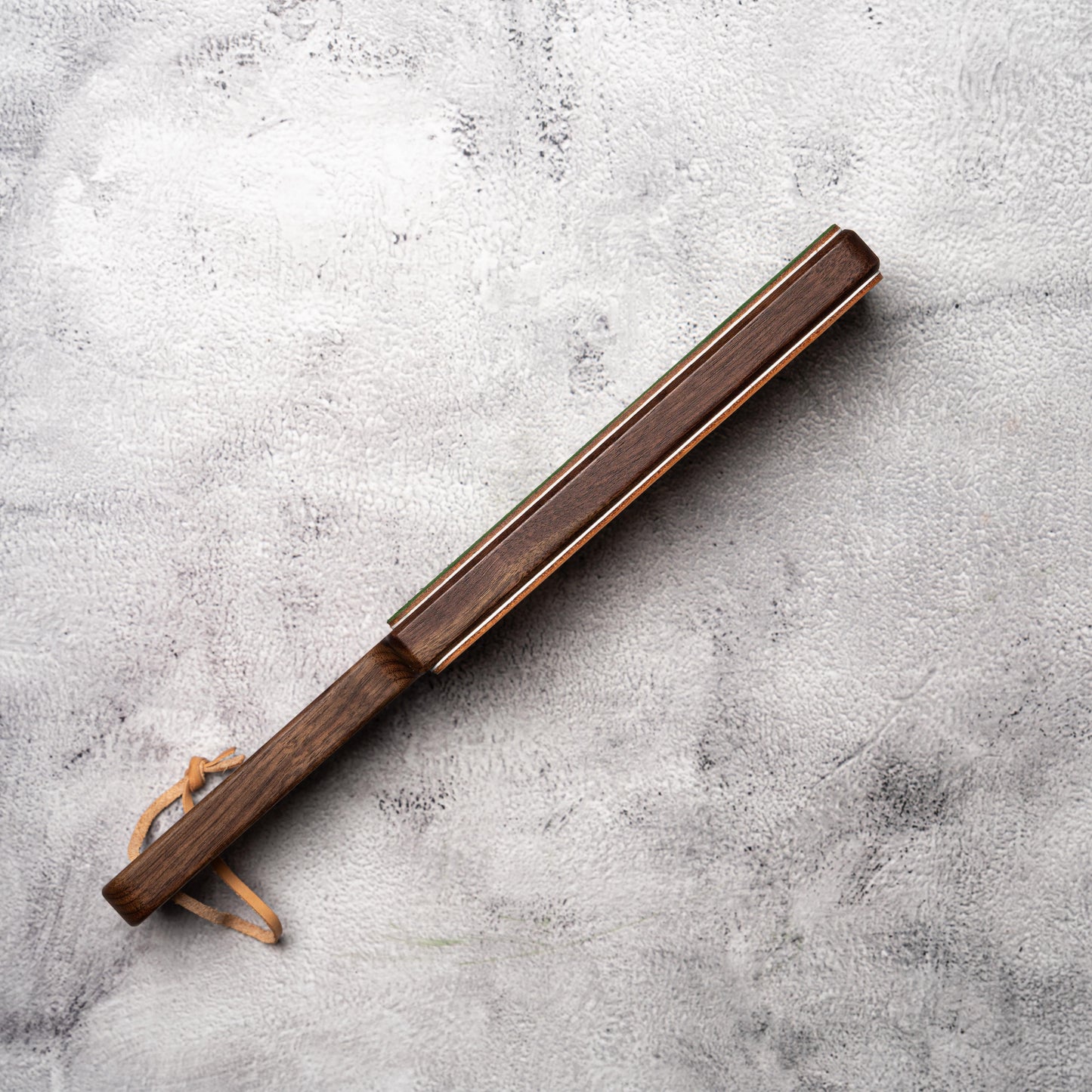 Dual Sided Knife Leather Strop + Compound North American Walnut Wood