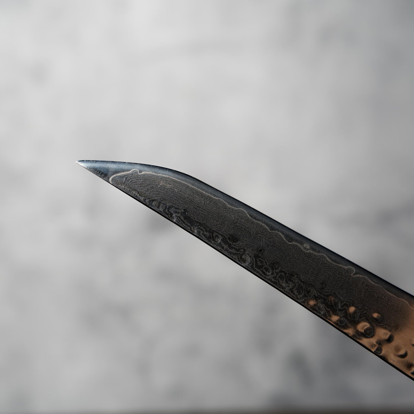 "PRE-ORDER" Noseto Tana 270mm Sakimaru VG-10 Damascus Slicing Knife with Stabilized Burl & White Buffalo Horn