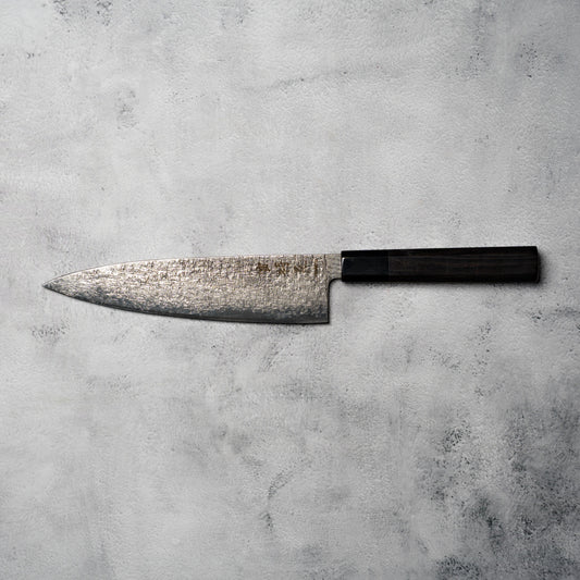 Noseto Kaze 210mm Gyuto 67-Layer VG10 Damascus Steel with Ebony & Buffalo Horn Handle