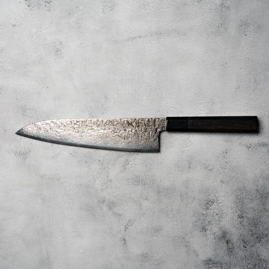 Noseto Kaze Gyuto 240mm 67-Layer VG10 Damascus Steel with Ebony & Buffalo Horn Handle