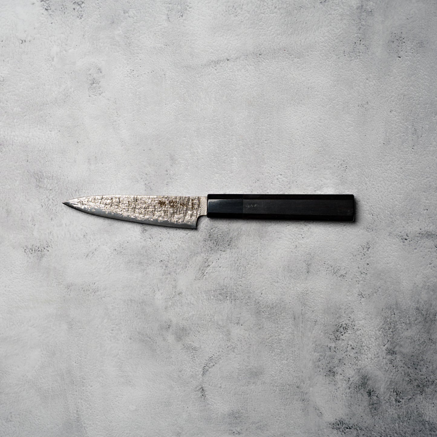Noseto Kaze Petty 130mm – 67-Layer VG10 Damascus Steel with Ebony & Buffalo Horn Handle