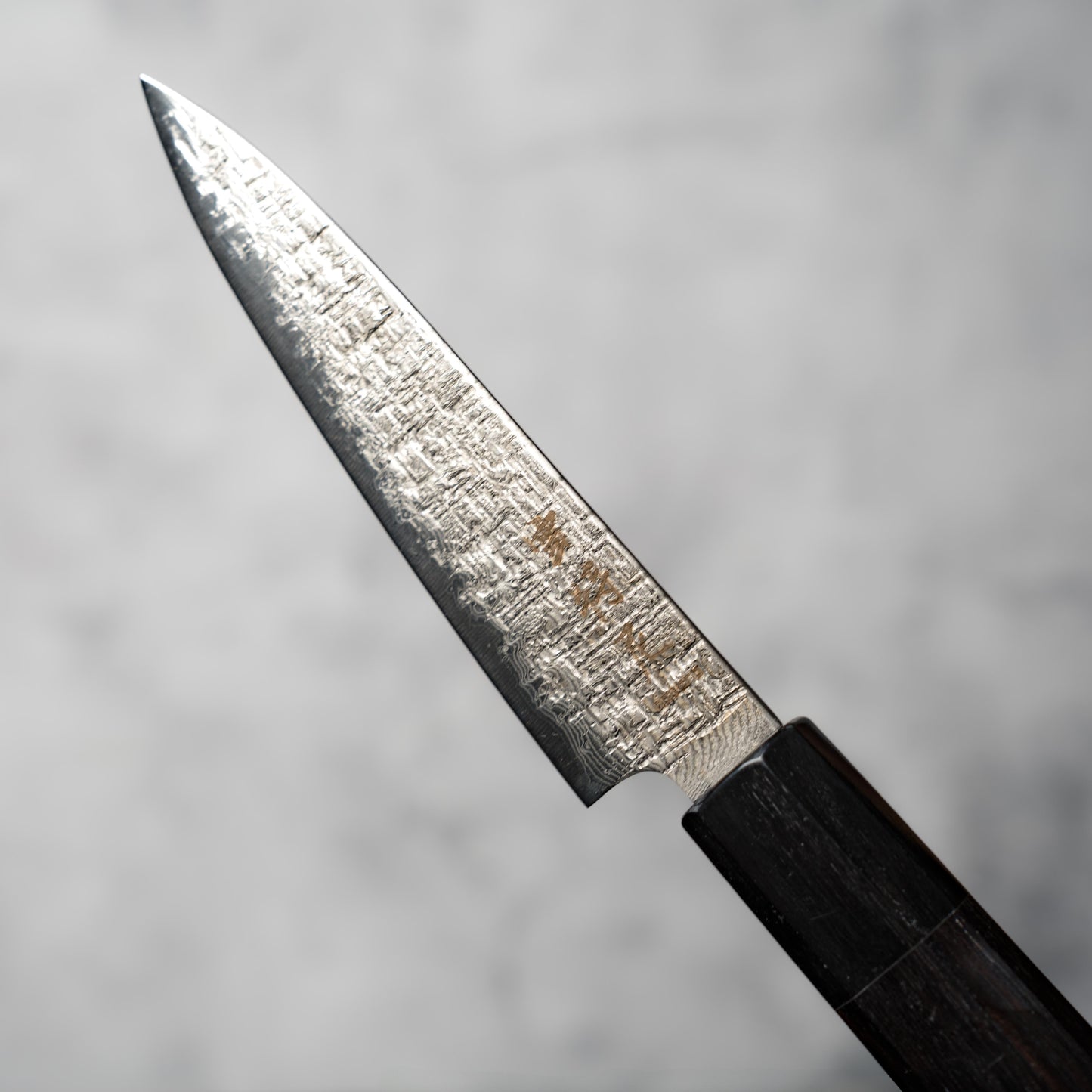 Noseto Kaze Petty 130mm – 67-Layer VG10 Damascus Steel with Ebony & Buffalo Horn Handle