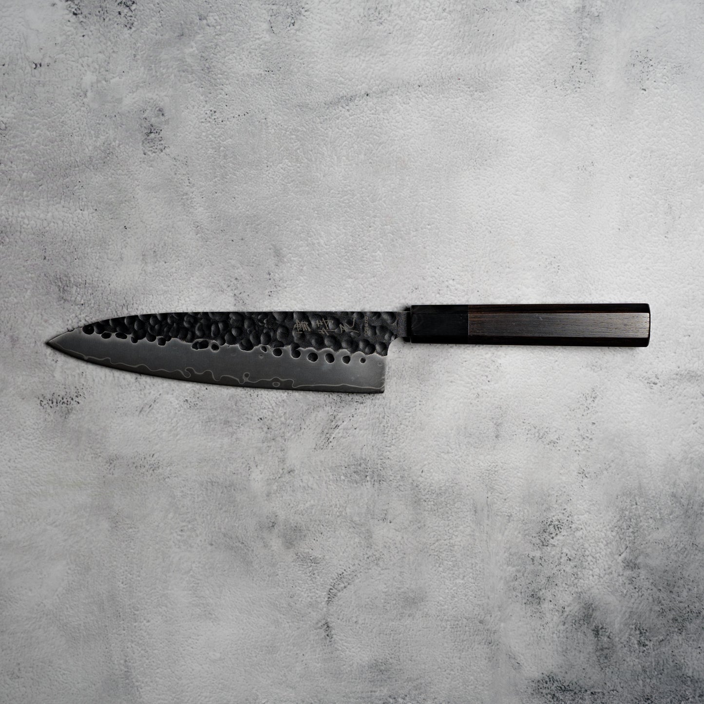 Noseto Kurai Gyuto 210mm Sanmai AUS-10 High Carbon Steel with Ebony & Buffalo Horn Handle