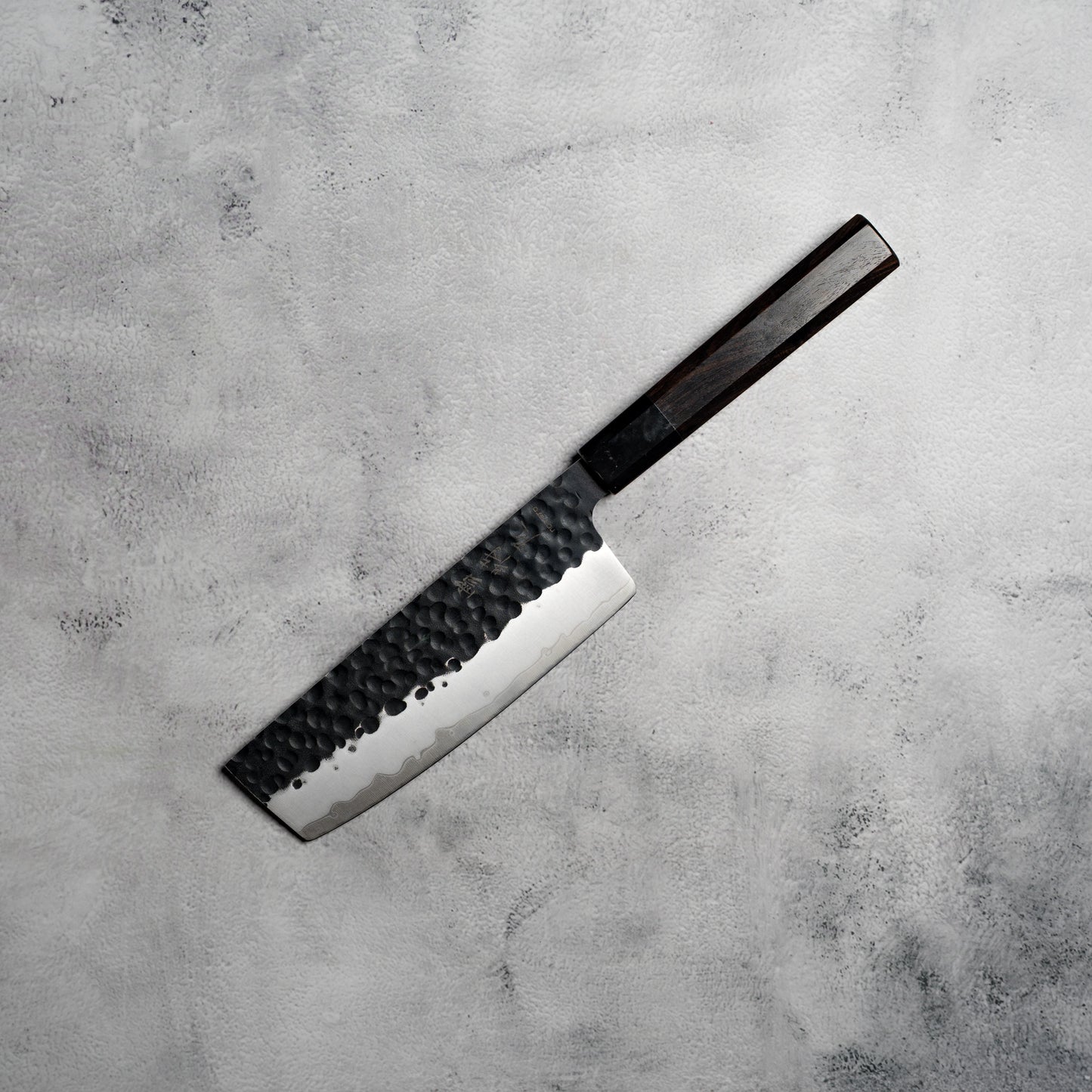 Noseto Kurai Nakiri 180mm Sanmai AUS-10 High Carbon Steel with Ebony & Buffalo Horn Handle