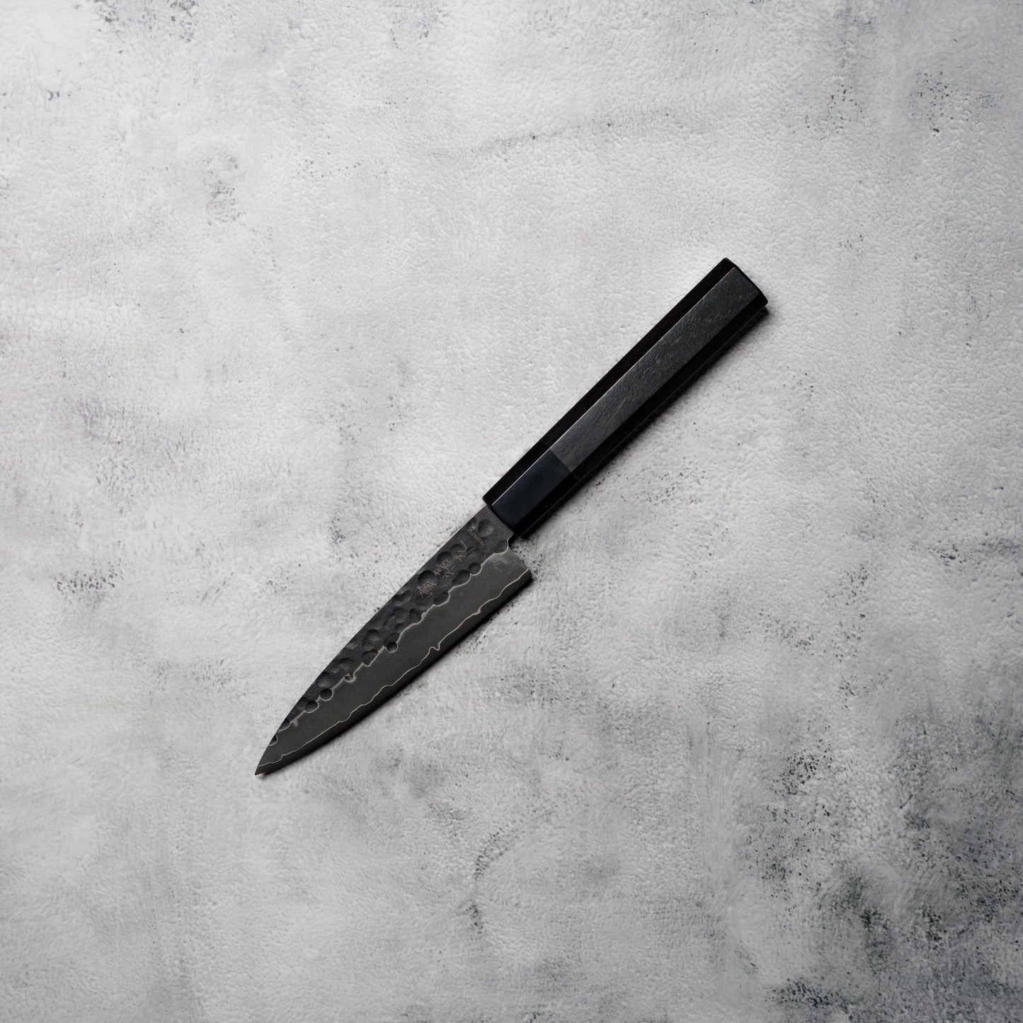 Noseto Kurai Petty 135mm Sanmai AUS-10 High Carbon Steel with Ebony & Buffalo Horn Handle