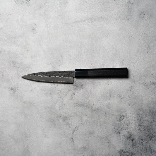Noseto Kurai Petty 135mm Sanmai AUS-10 High Carbon Steel with Ebony & Buffalo Horn Handle