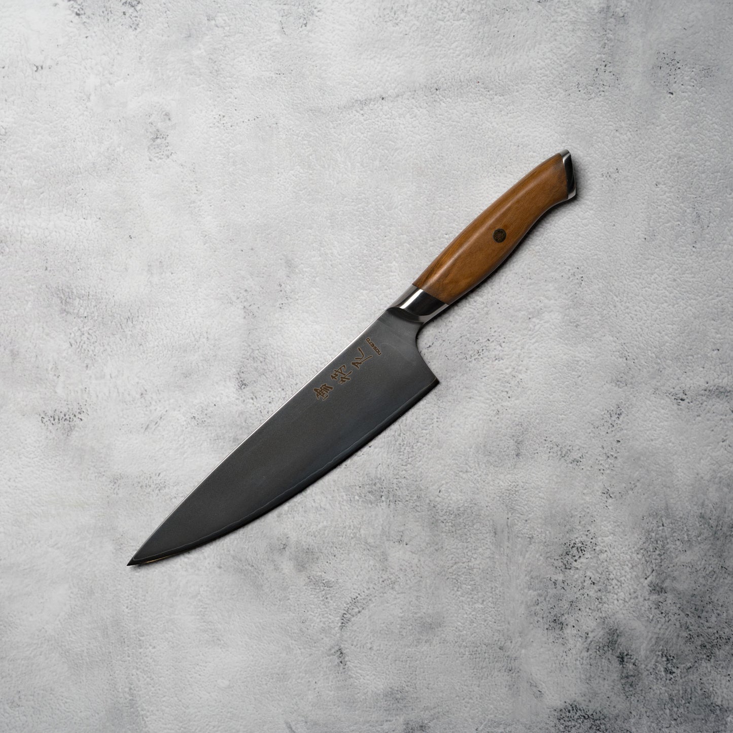 Noseto 3-Layer Cladding AUS-10 Gyuto 210mm Olive Wood Handle
