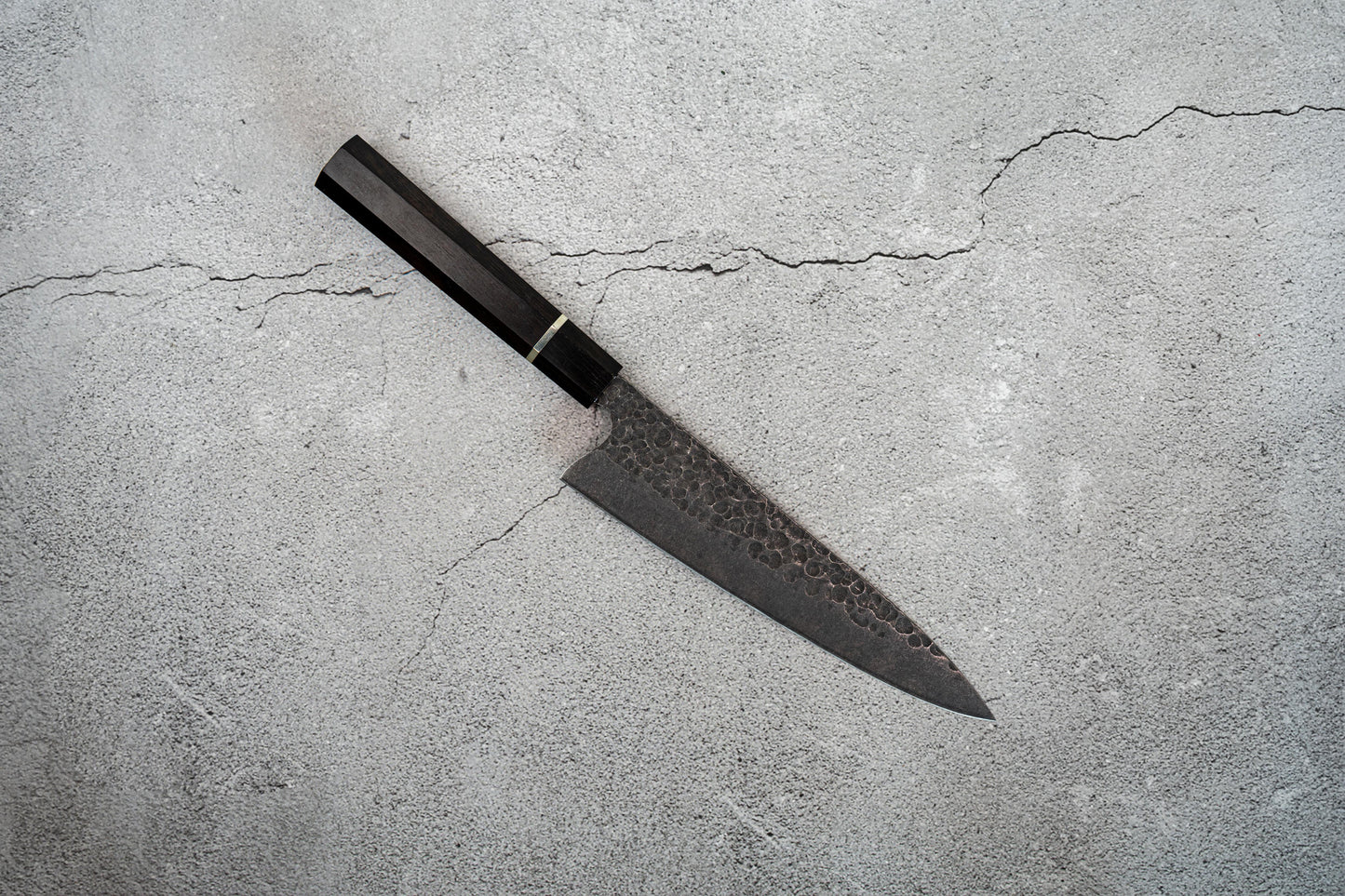 Noseto Yami Gyuto 210mm High Carbon Steel Ebony Handle