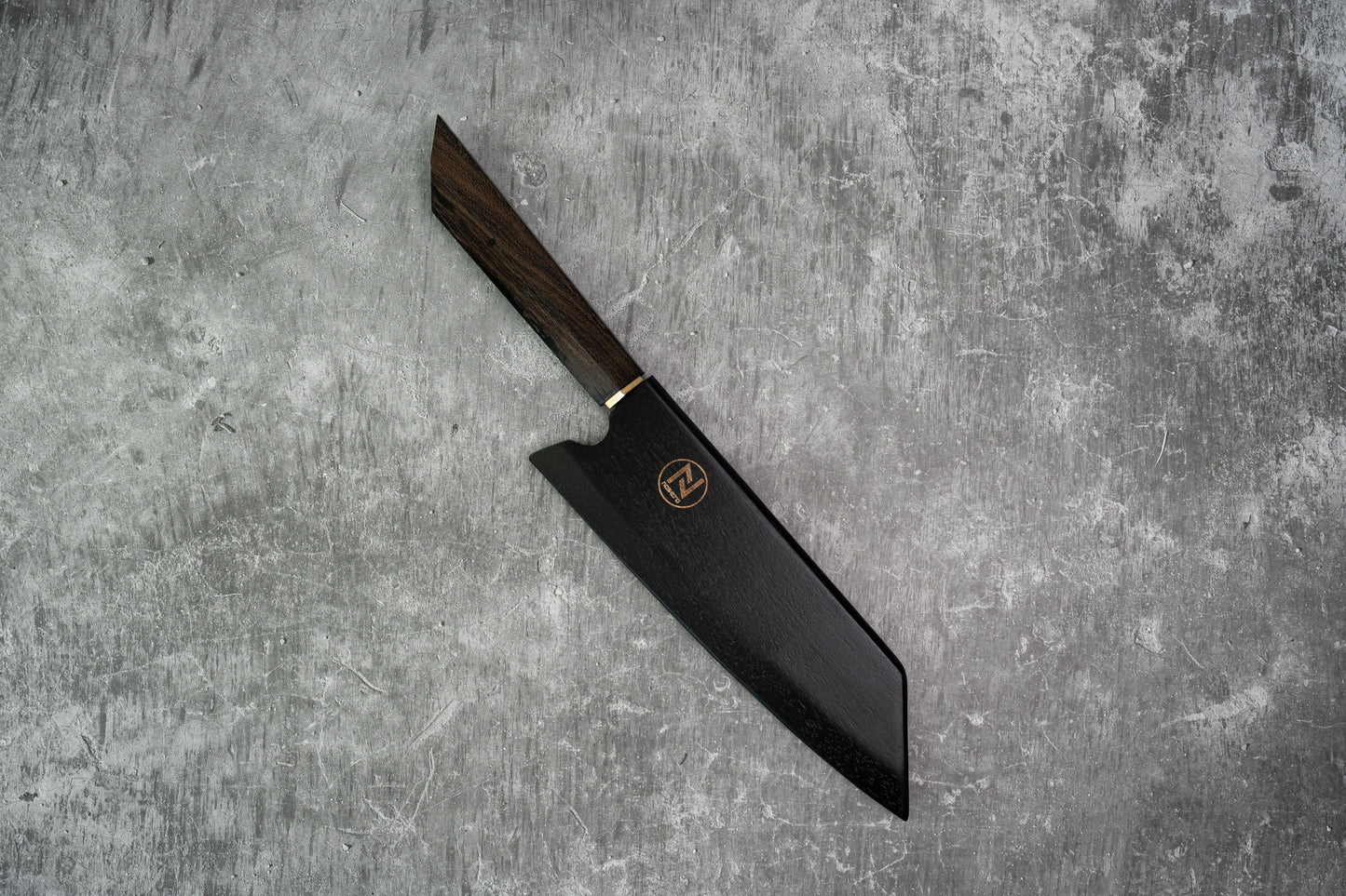 Couteau à lame fixe Noseto Bunka 180 mm 67 couches Damas VG10 avec manche en bois de ciricote