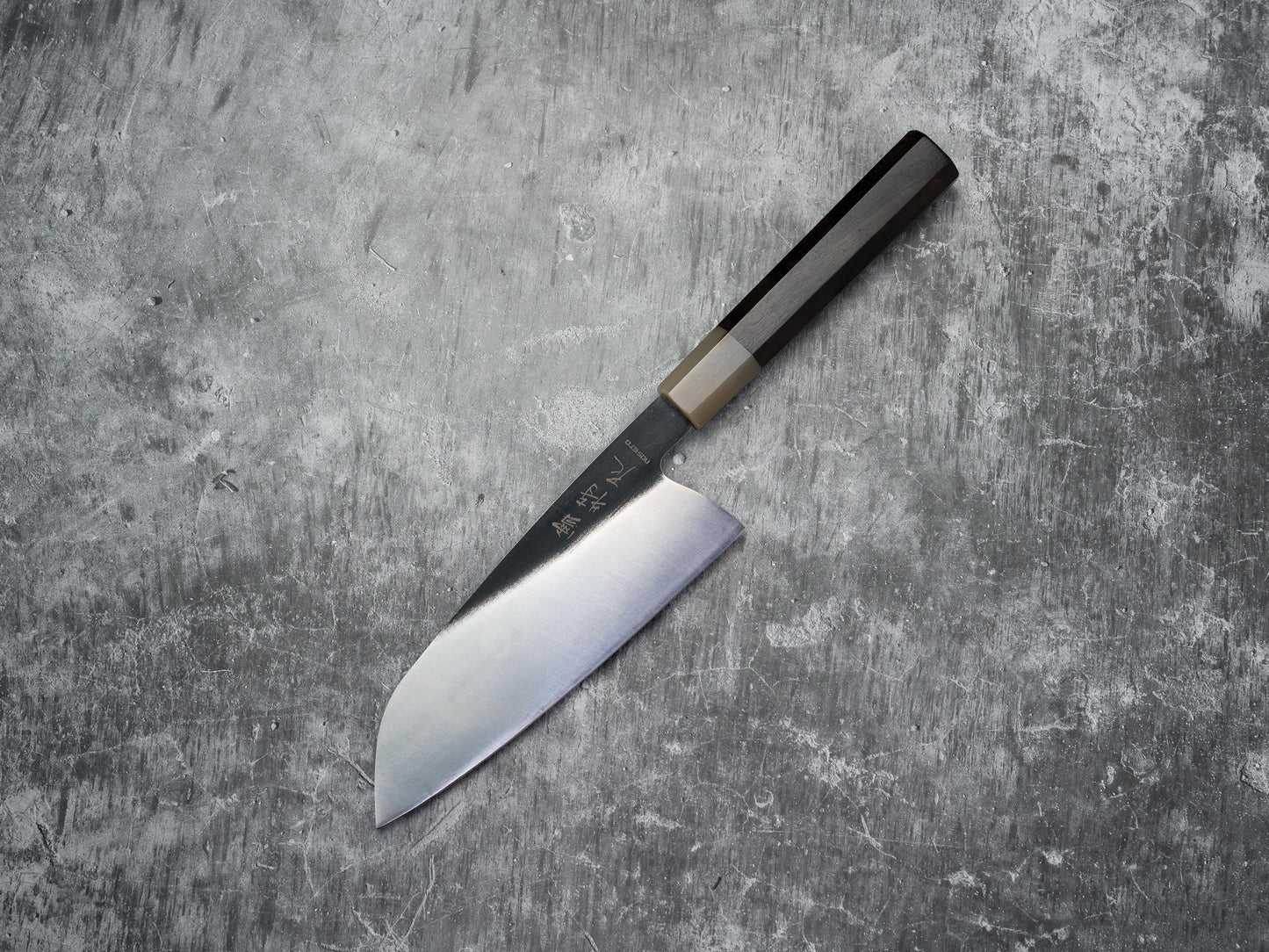 Noseto Fuka 180mm Santoku Ebony and Buffalo Hone Handle