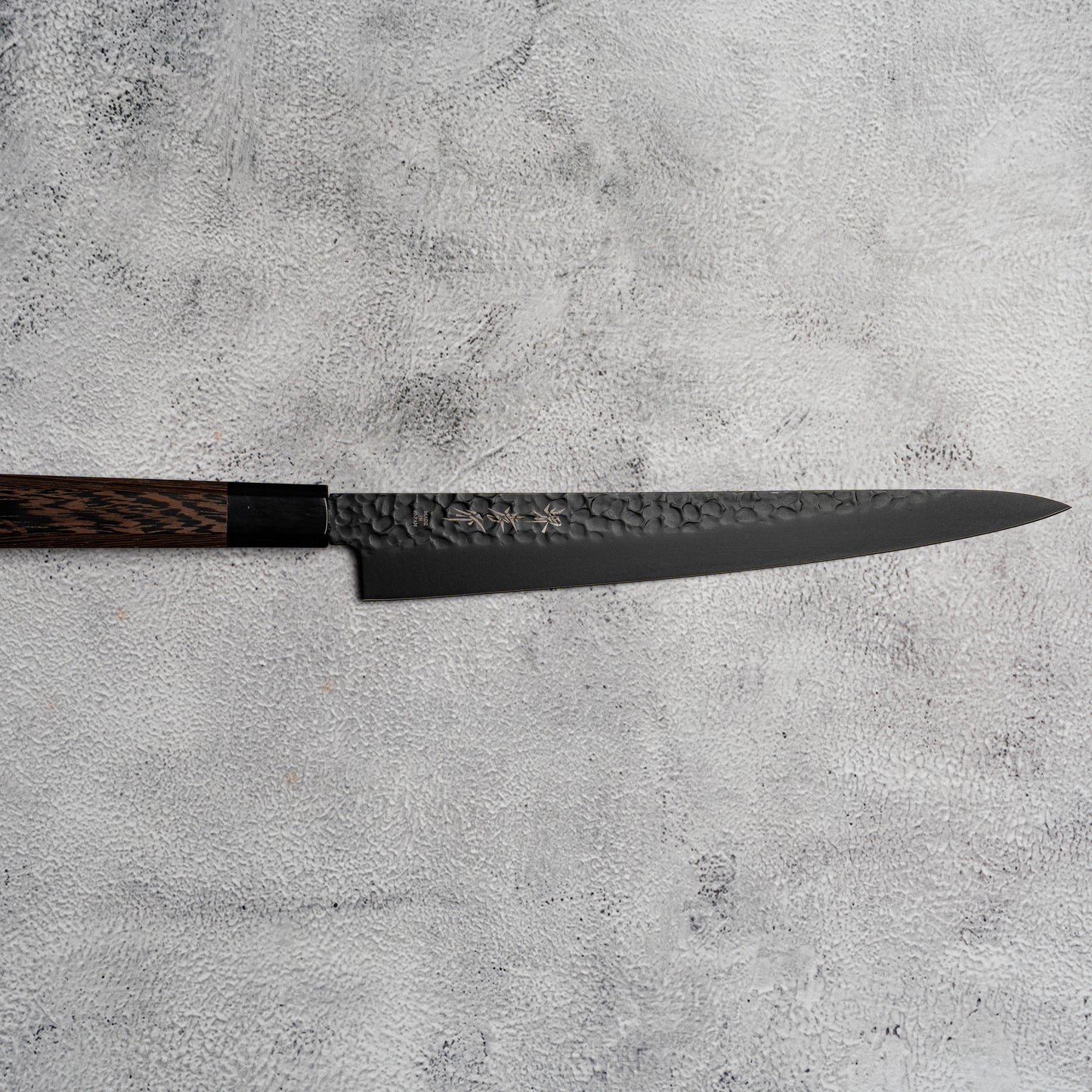 Sakai Takayuki Sujihiki Kurokage VG10, manche en wengé avec revêtement en téflon martelé, 240 mm