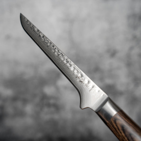 Noseto Kihon Boning 140mm vg10 67 layers Damascus with Pakka Wood
