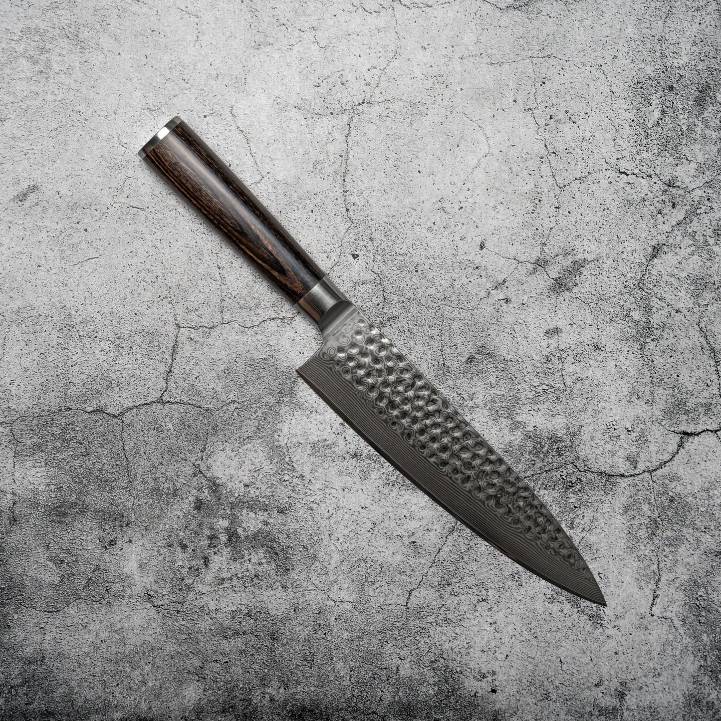 Noseto Kihon Gyuto 210mm vg10 67 layers Damascus with Pakka Wood
