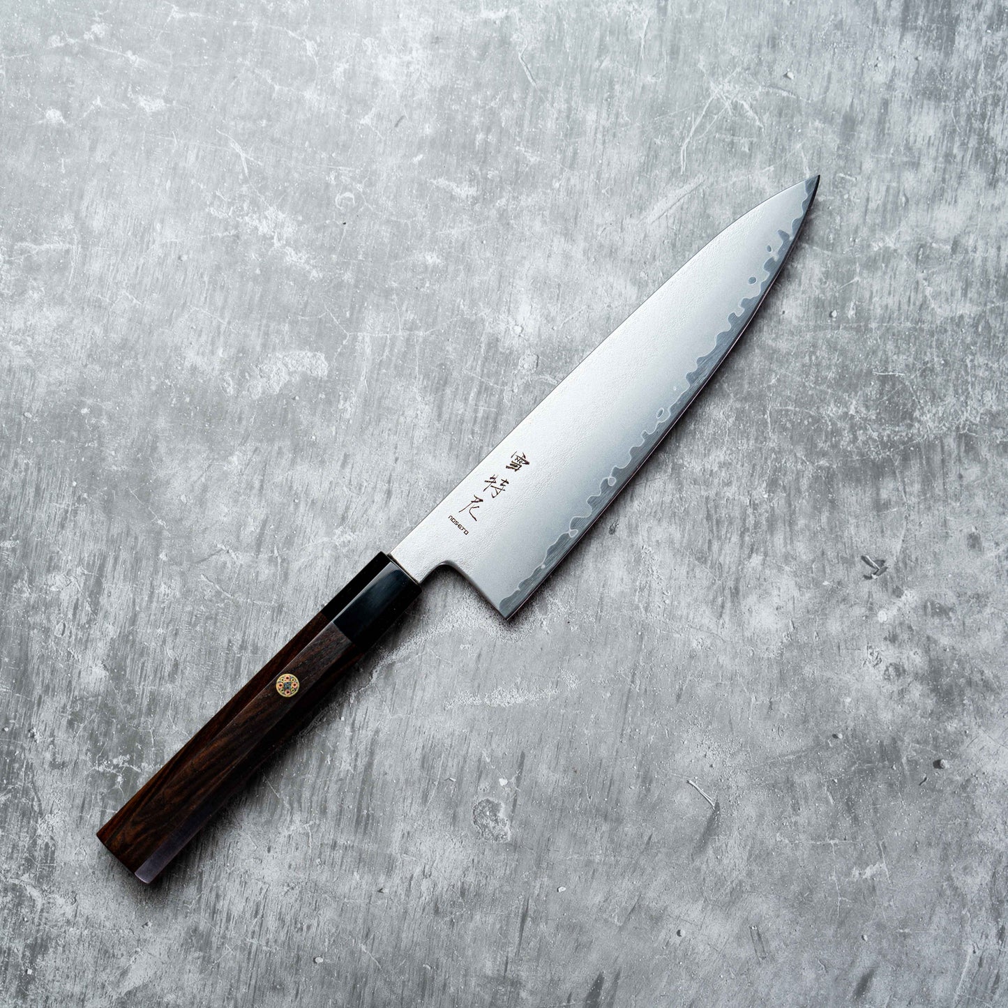 Noseto HAP-40 Gyuto 210 mm 3 couches en acier composite avec manche en ébène