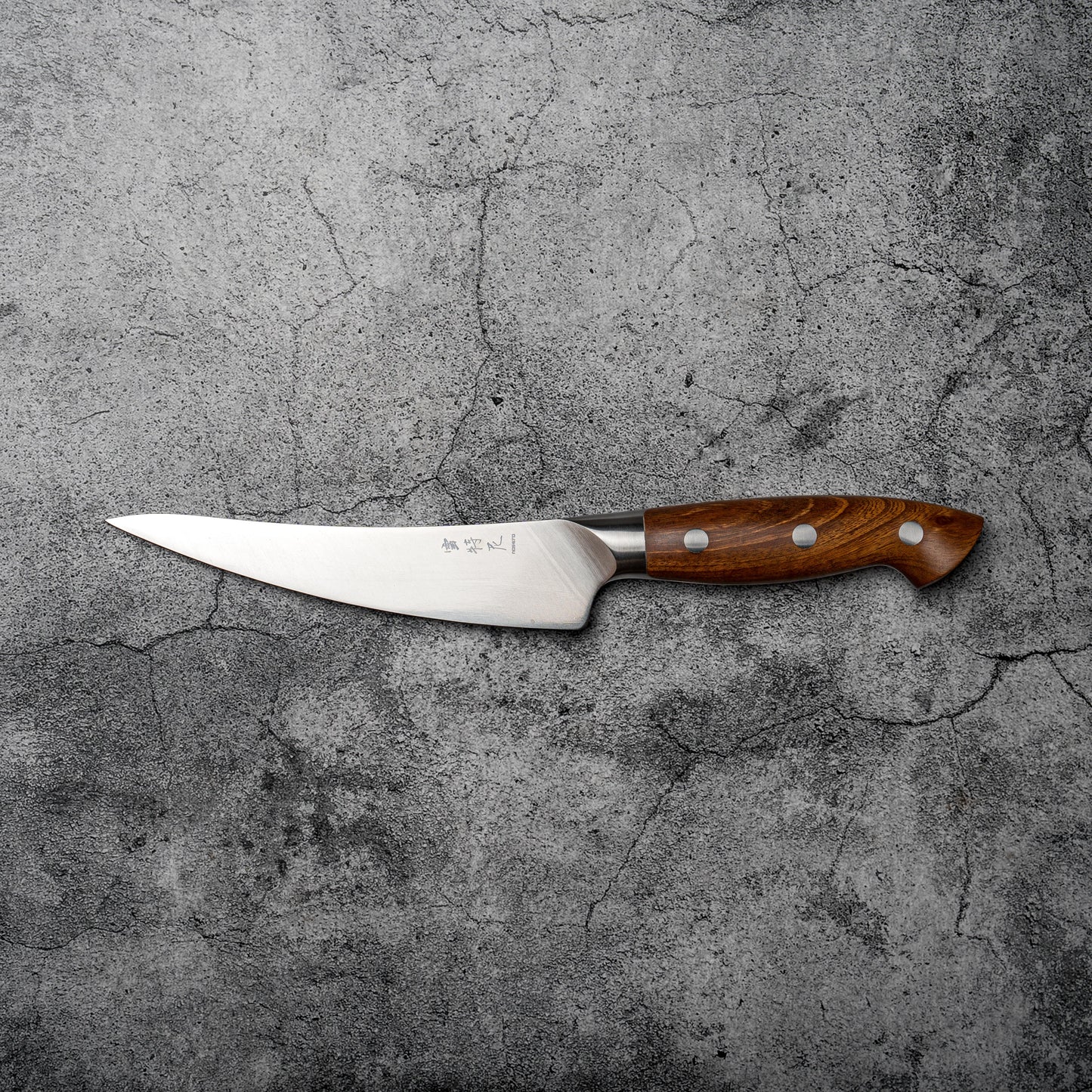 Couteau à désosser Noseto Aka 165 mm, couteau allemand avec manche en bois rouge
