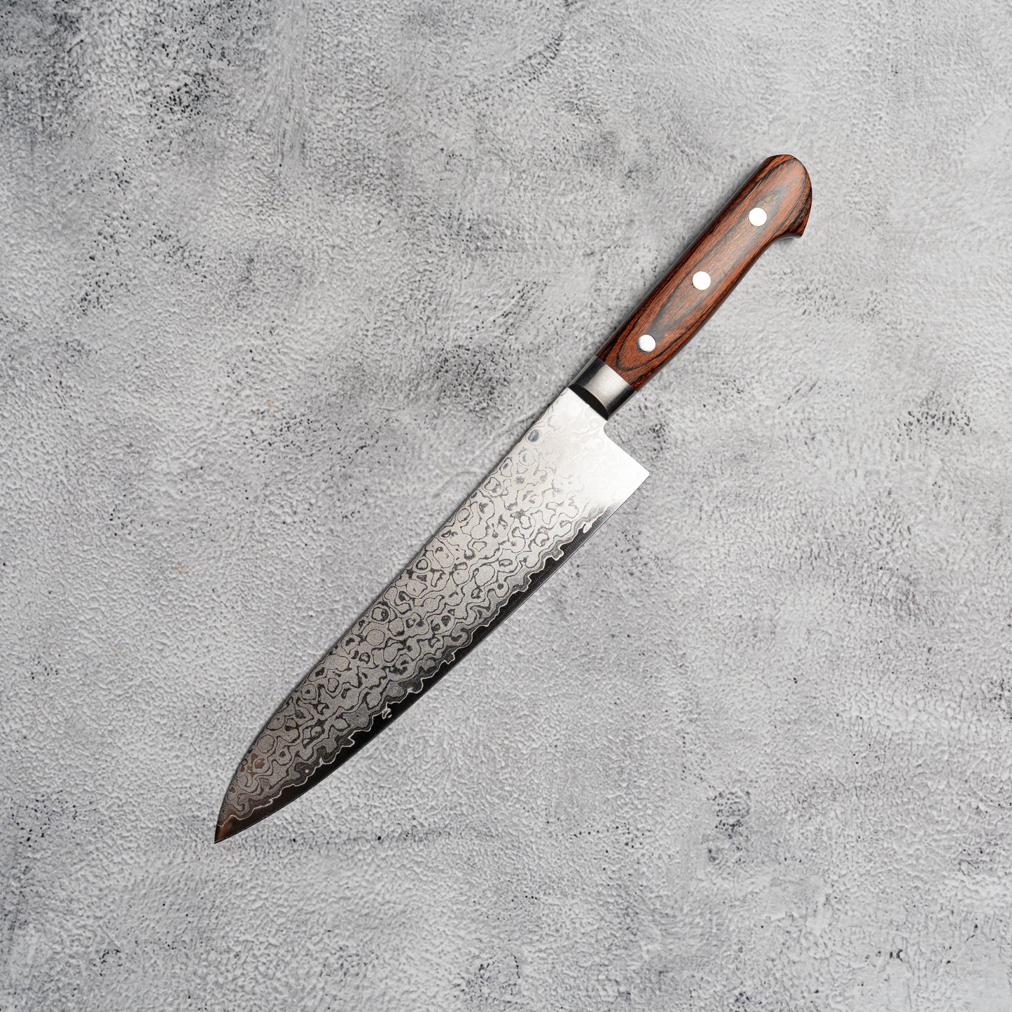 Couteau Sakai Takayuki Gyuto 210 mm VG10 17 couches Damas finition miroir