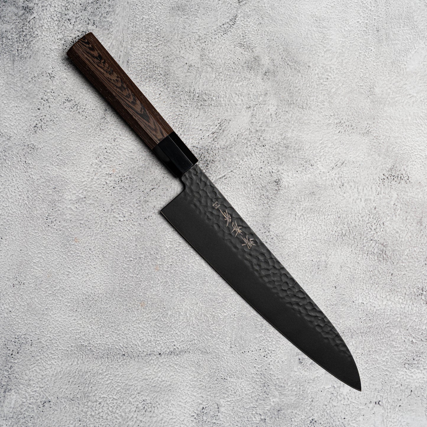 Sakai Takayuki Gyuto 240 mm Kurokage VG10 martelé revêtement en téflon poignée wengé