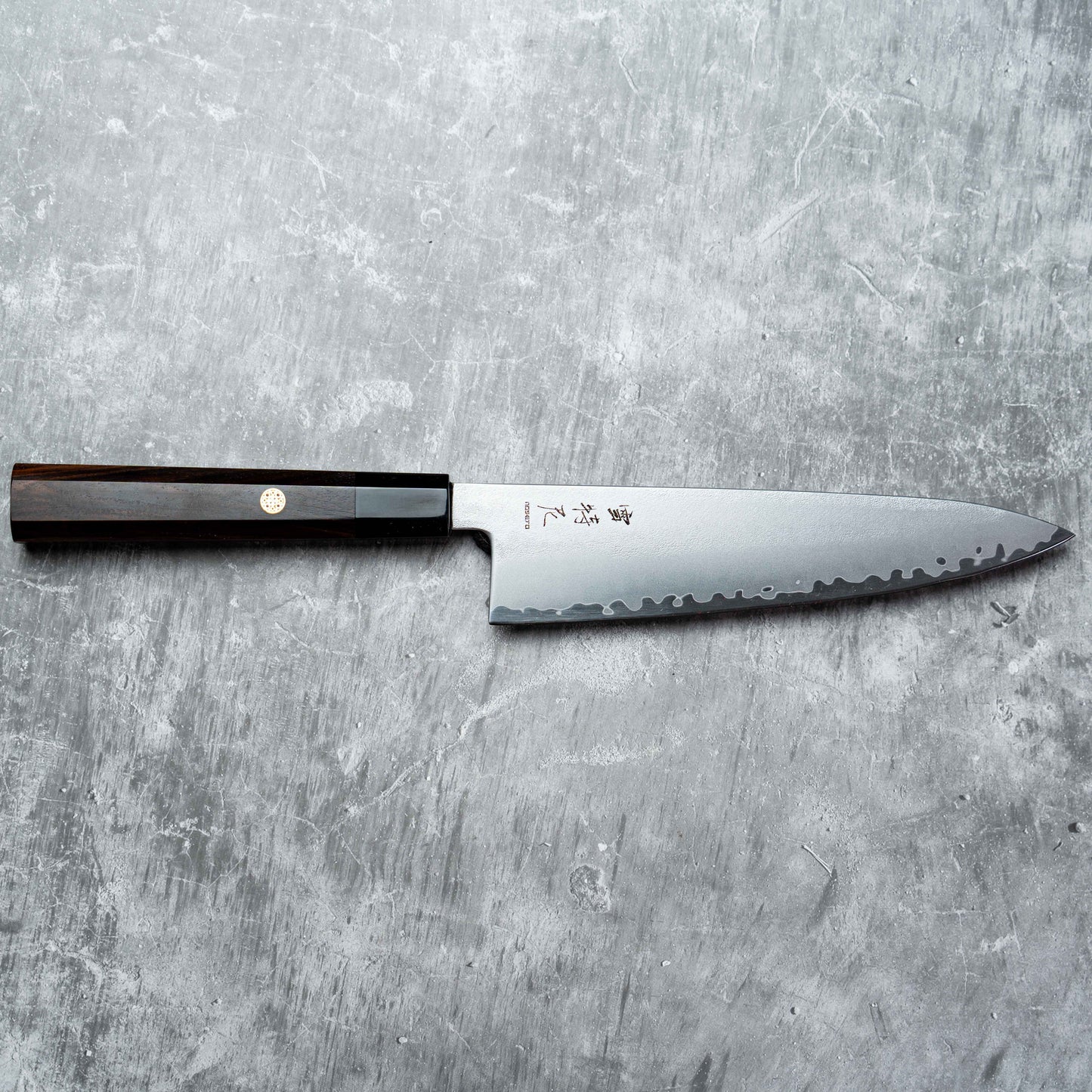 Noseto HAP-40 Gyuto 210 mm 3 couches en acier composite avec manche en ébène