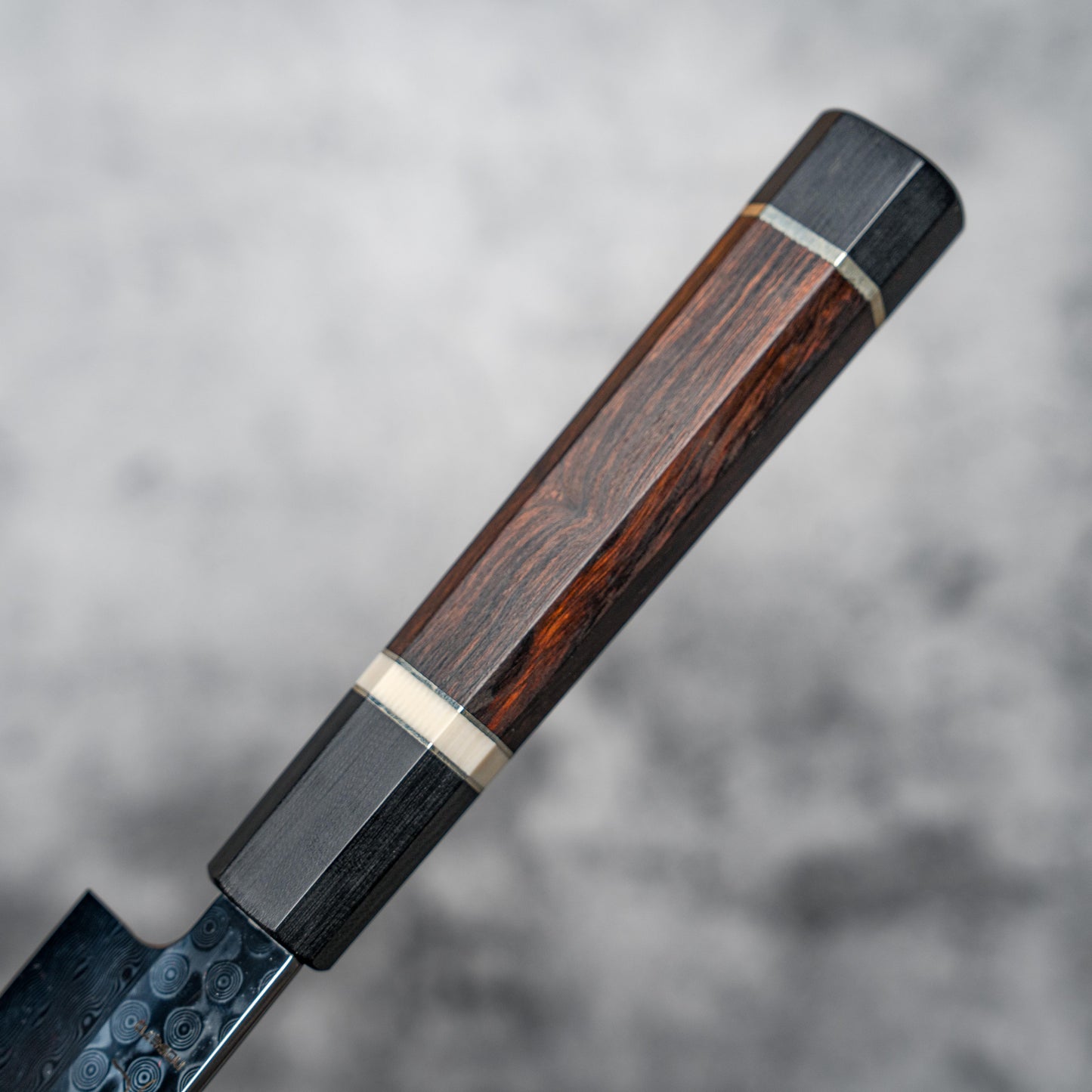 Couteau à sushi Noseto Yanagiba Kiritsuke 270 mm en acier damas 110 couches à haute teneur en carbone avec manche en bois de fer