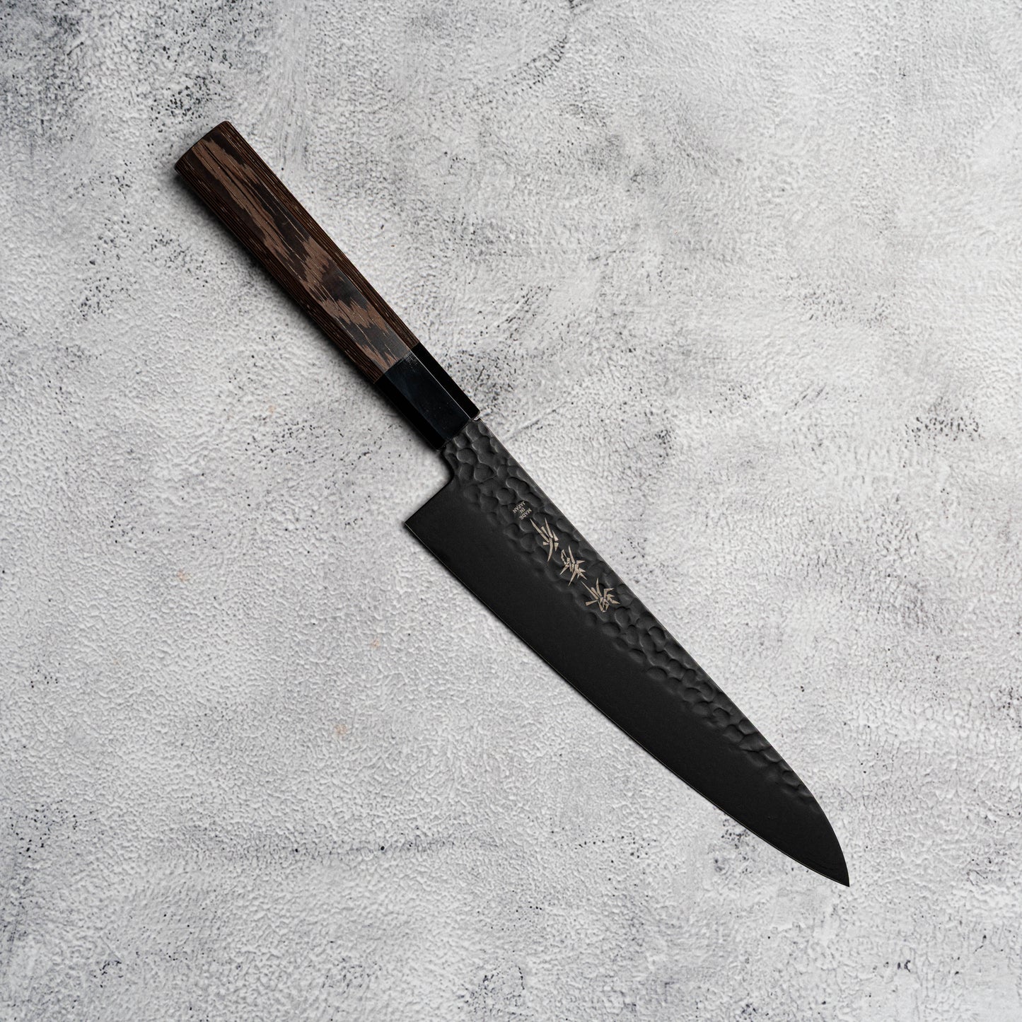 Sakai Takayuki Gyuto 210 mm Kurokage VG10 martelé revêtement en téflon poignée wengé