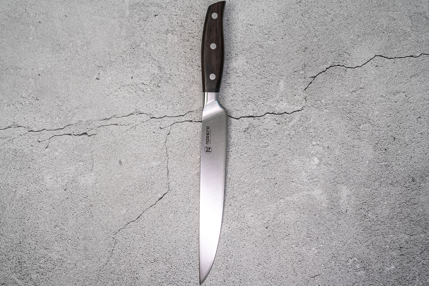 NOSETO German Slicing 210mm Stainless Steel High Quality Red Sandal Wood Handle