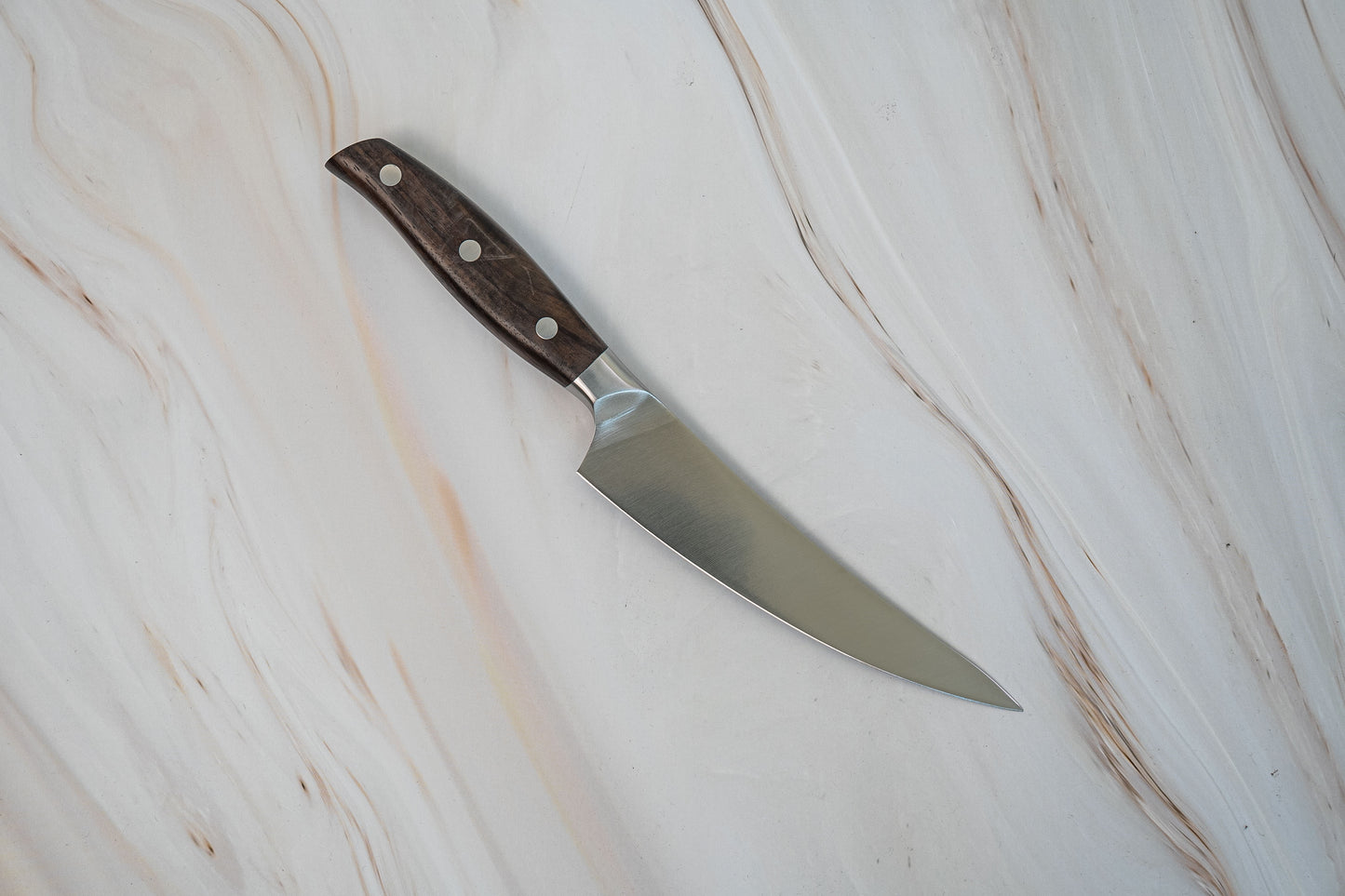 NOSETO Couteau à désosser allemand 170 mm en acier inoxydable de haute qualité avec manche en bois de santal rouge
