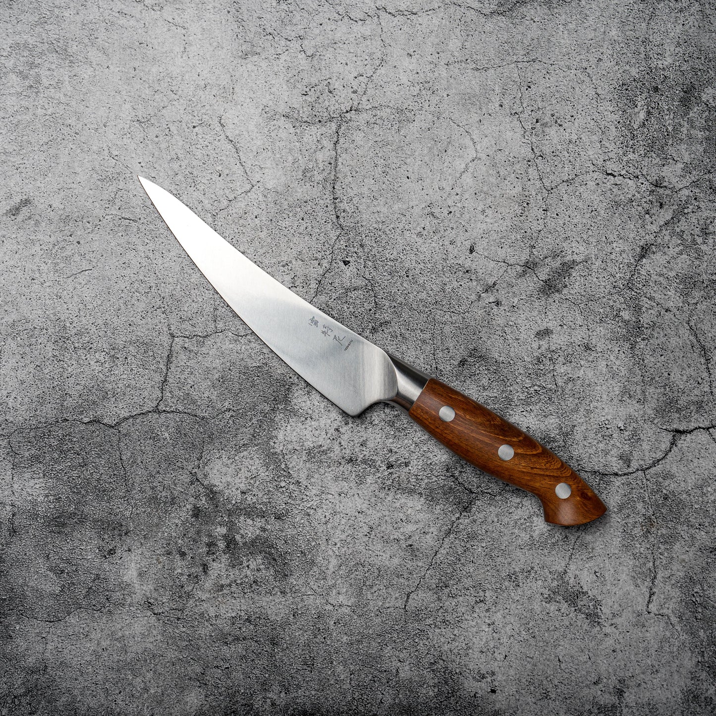 Couteau à désosser Noseto Aka 165 mm, couteau allemand avec manche en bois rouge