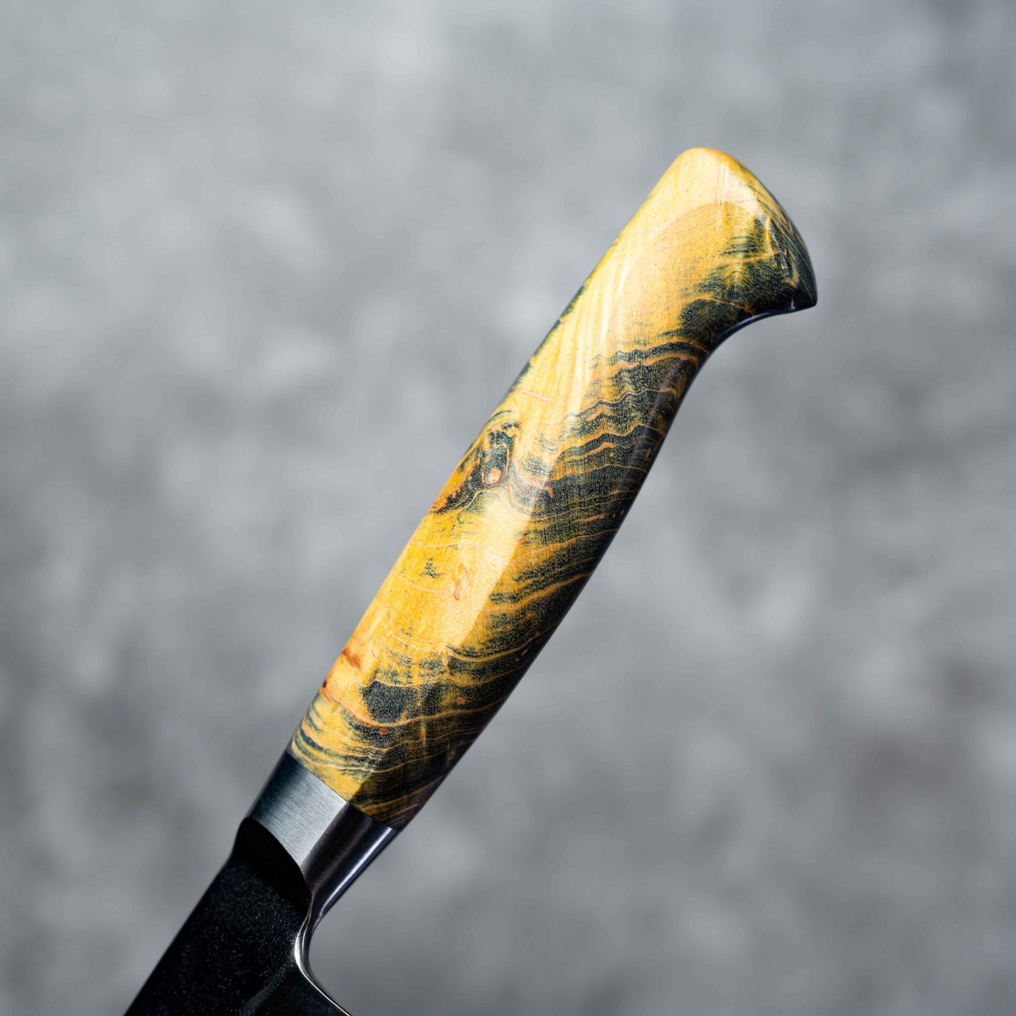 Noseto MD305 Powder Steel Gyuto 210mm Black Forging with Stabilization Wood Handle