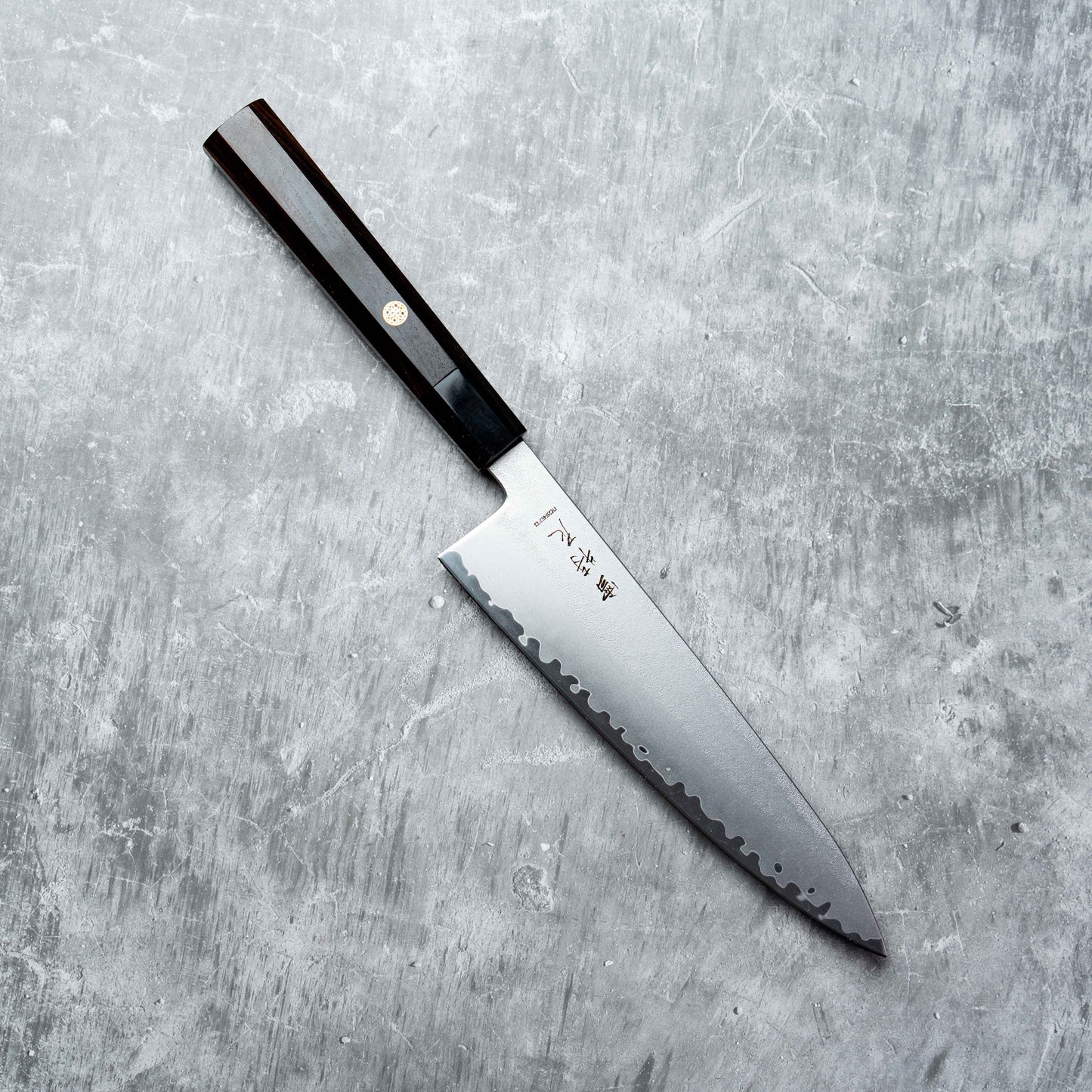 Noseto HAP-40 Gyuto 210 mm 3 couches en acier composite avec manche en ébène
