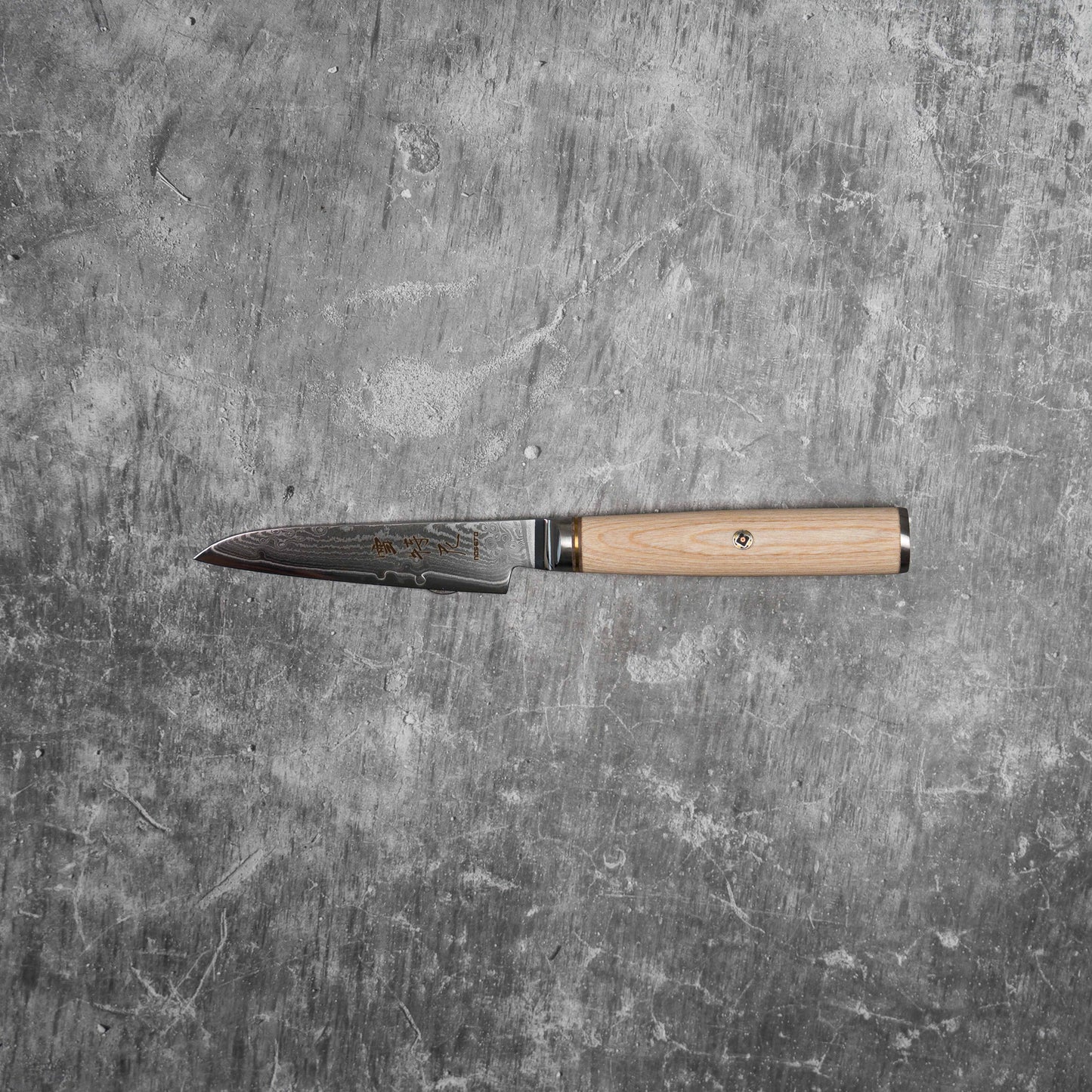 Noseto 100mm Paring knife Pakkawood Handle Full Tang Bolster