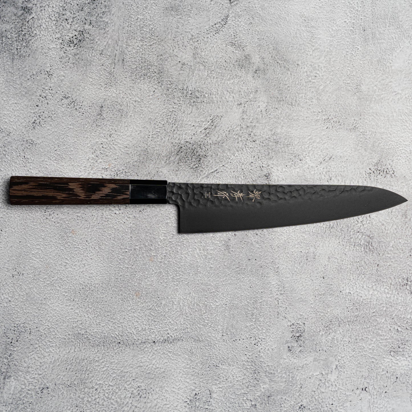 Sakai Takayuki Gyuto 210 mm Kurokage VG10 martelé revêtement en téflon poignée wengé