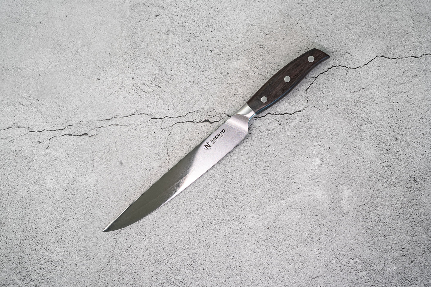 NOSETO German Slicing 210mm Stainless Steel High Quality Red Sandal Wood Handle