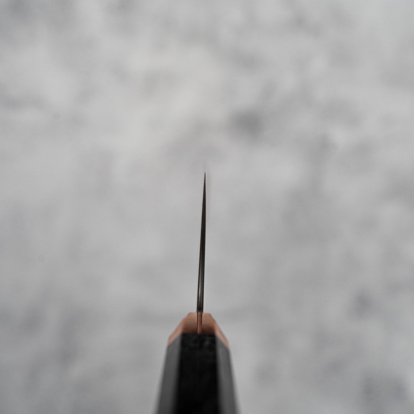 Couteau Nakiri Noseto Masu 170 mm, 67 couches, acier Damas Aus-10, avec renfort en cuivre et fibre de carbone