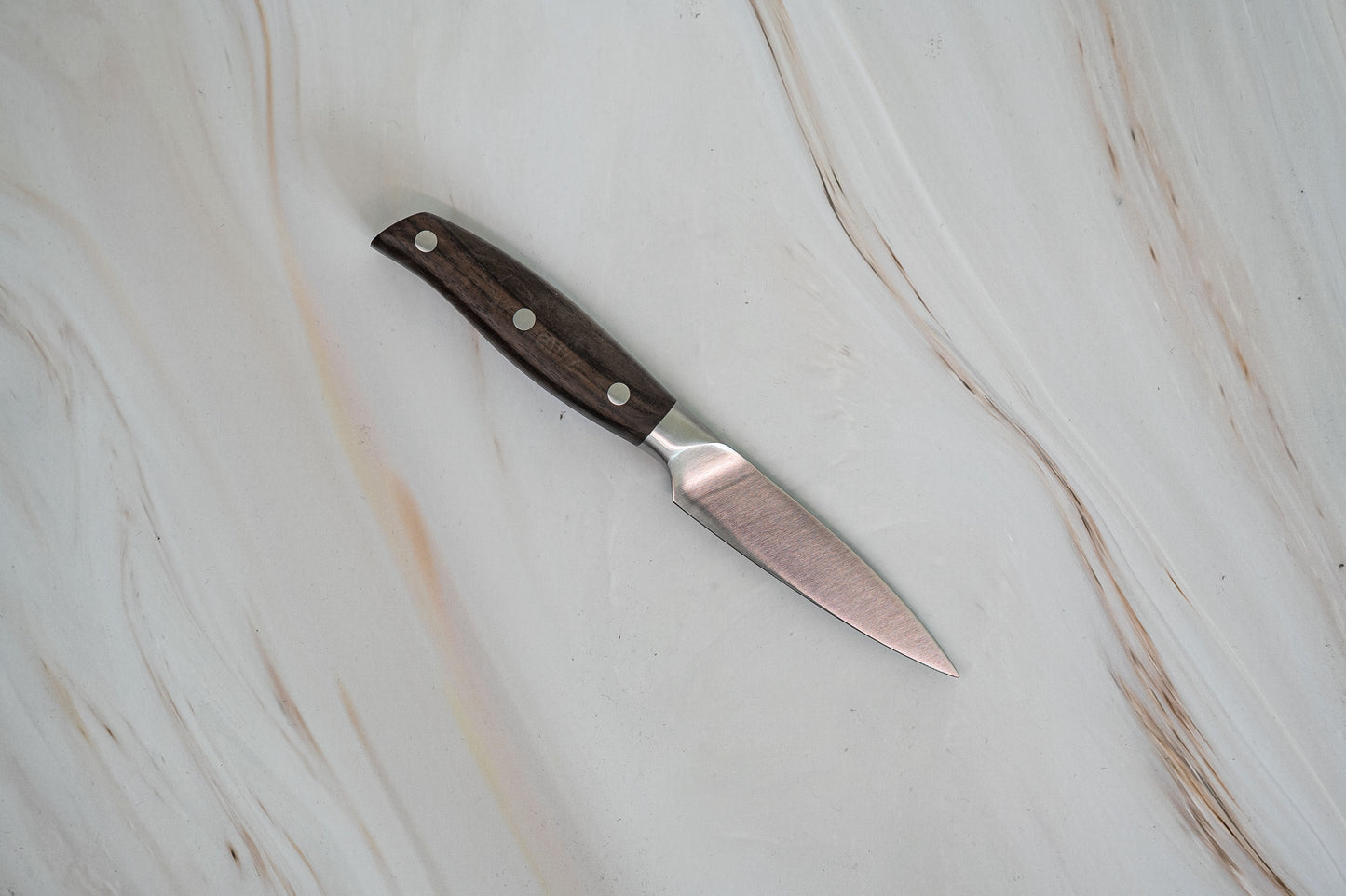 Couteau d'office allemand NOSETO 90 mm en acier inoxydable de haute qualité avec manche en bois de santal rouge
