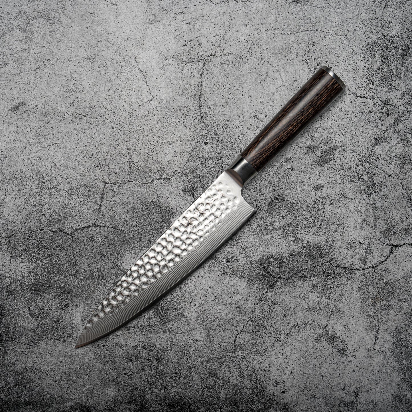 Noseto Kihon Gyuto 210mm vg10 67 layers Damascus with Pakka Wood