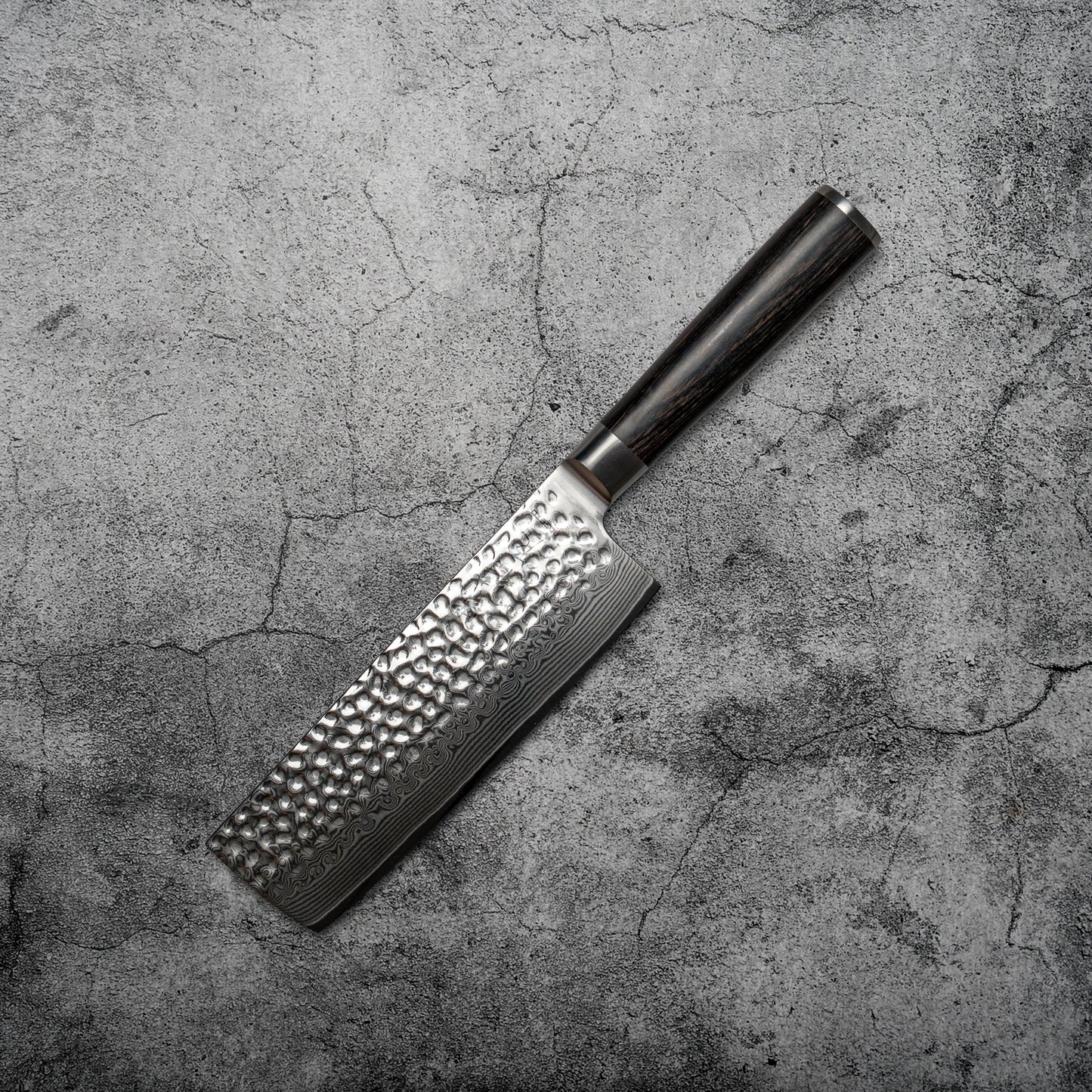Noseto Kihon Nakiri 165 mm vg10 67 couches Damas avec bois Pakka