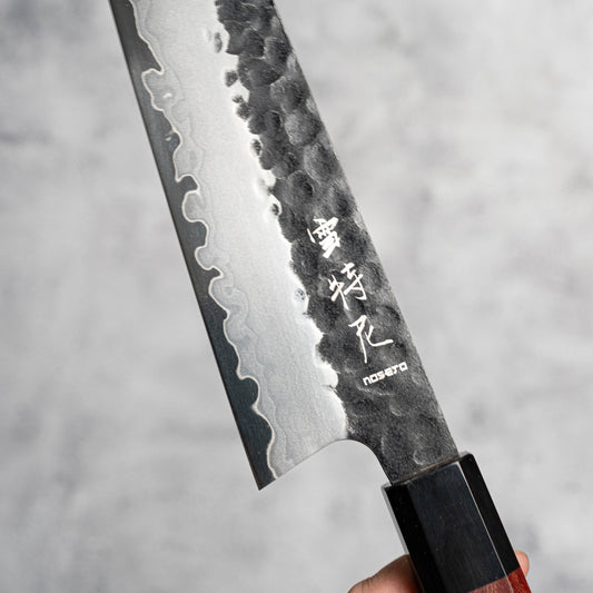 Noseto Neno 210mm Sakimaru Gyuto 3 Layers Carbon Steel with Red Wood+Buffalo Horn