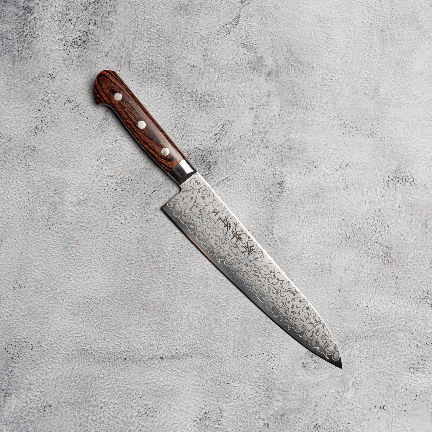 Couteau Sakai Takayuki Gyuto 210 mm VG10 17 couches Damas finition miroir